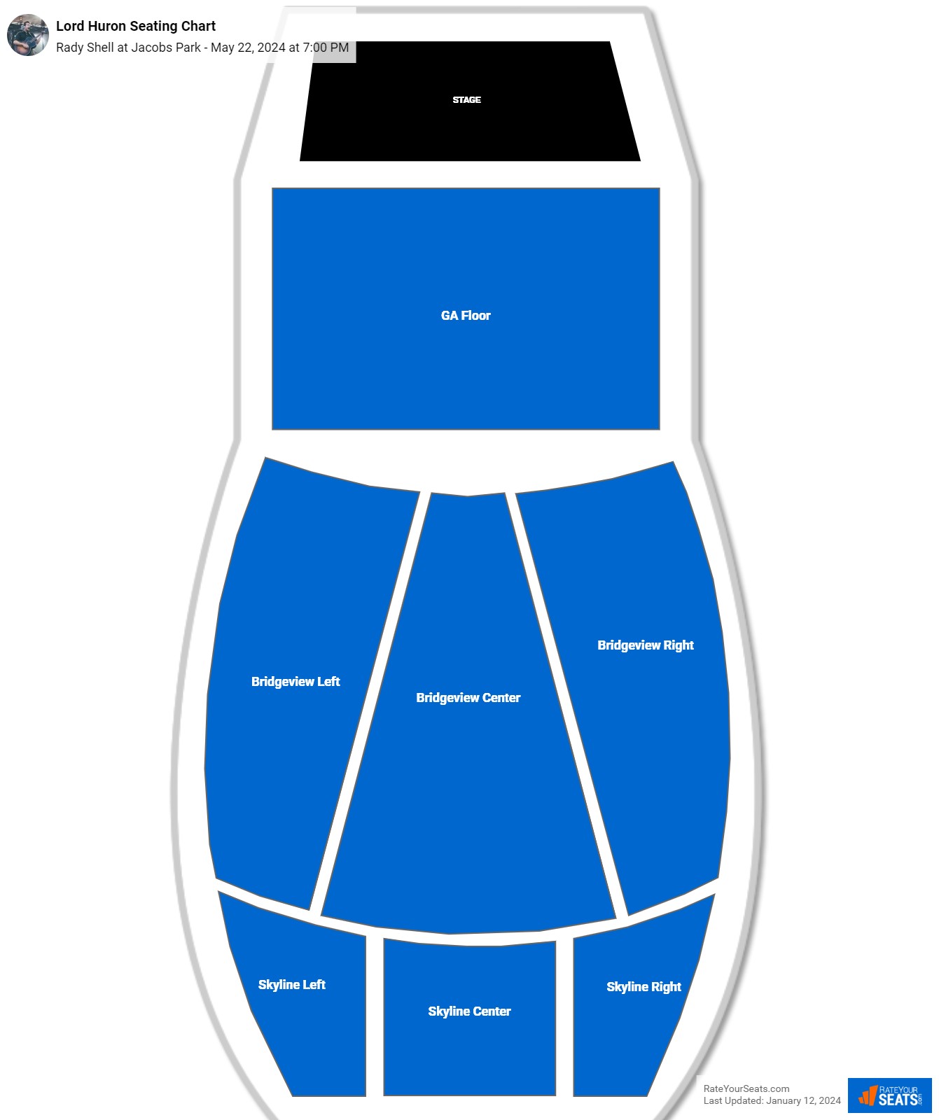 Rady Shell at Jacobs Park Seating Chart - RateYourSeats.com