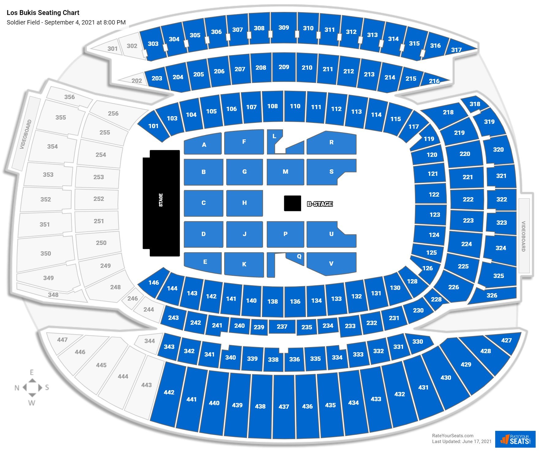 Soldier Field Concert Seating Chart - RateYourSeats.com