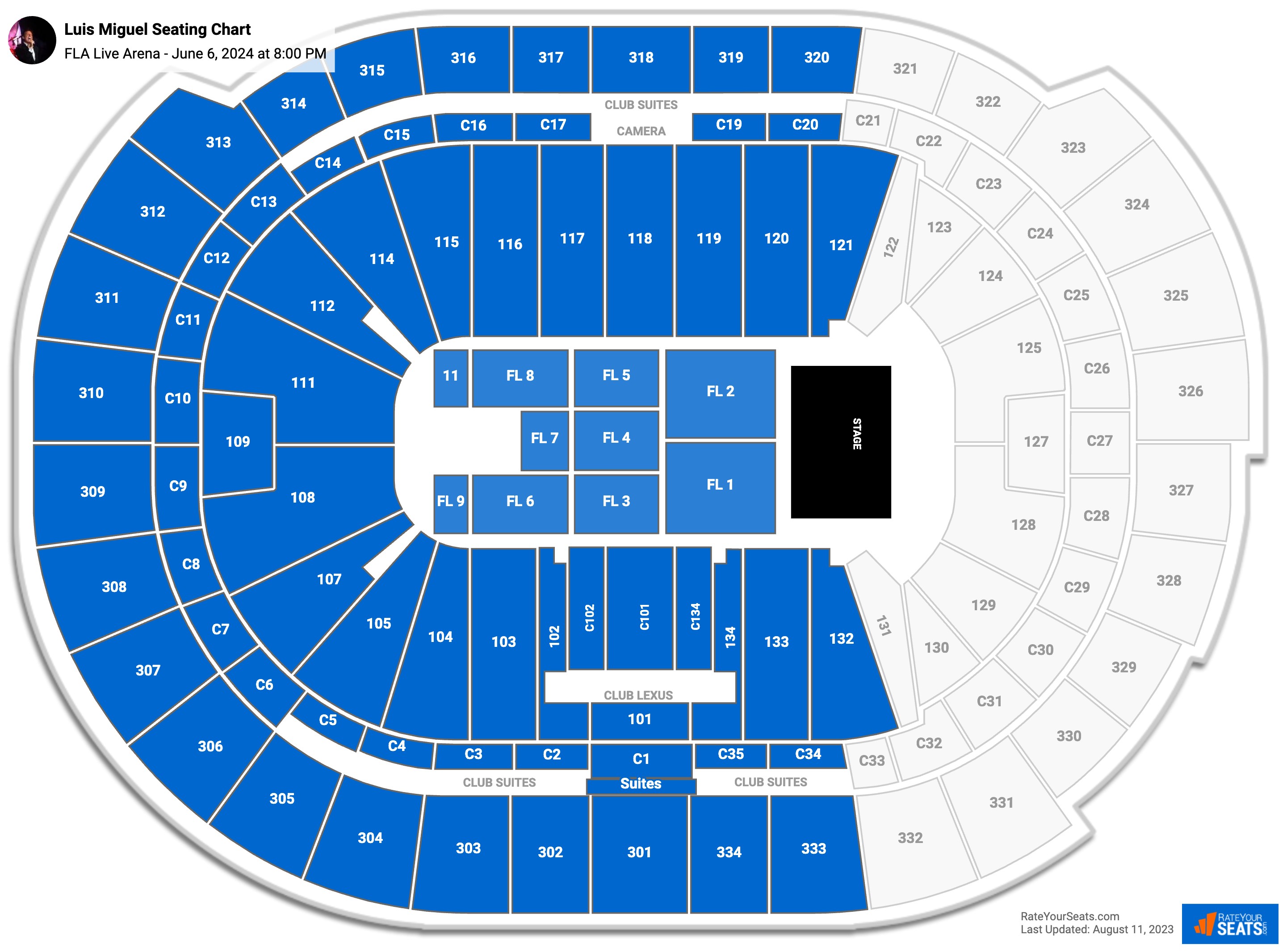 Breakdown Of The BB&T Center Seating Chart