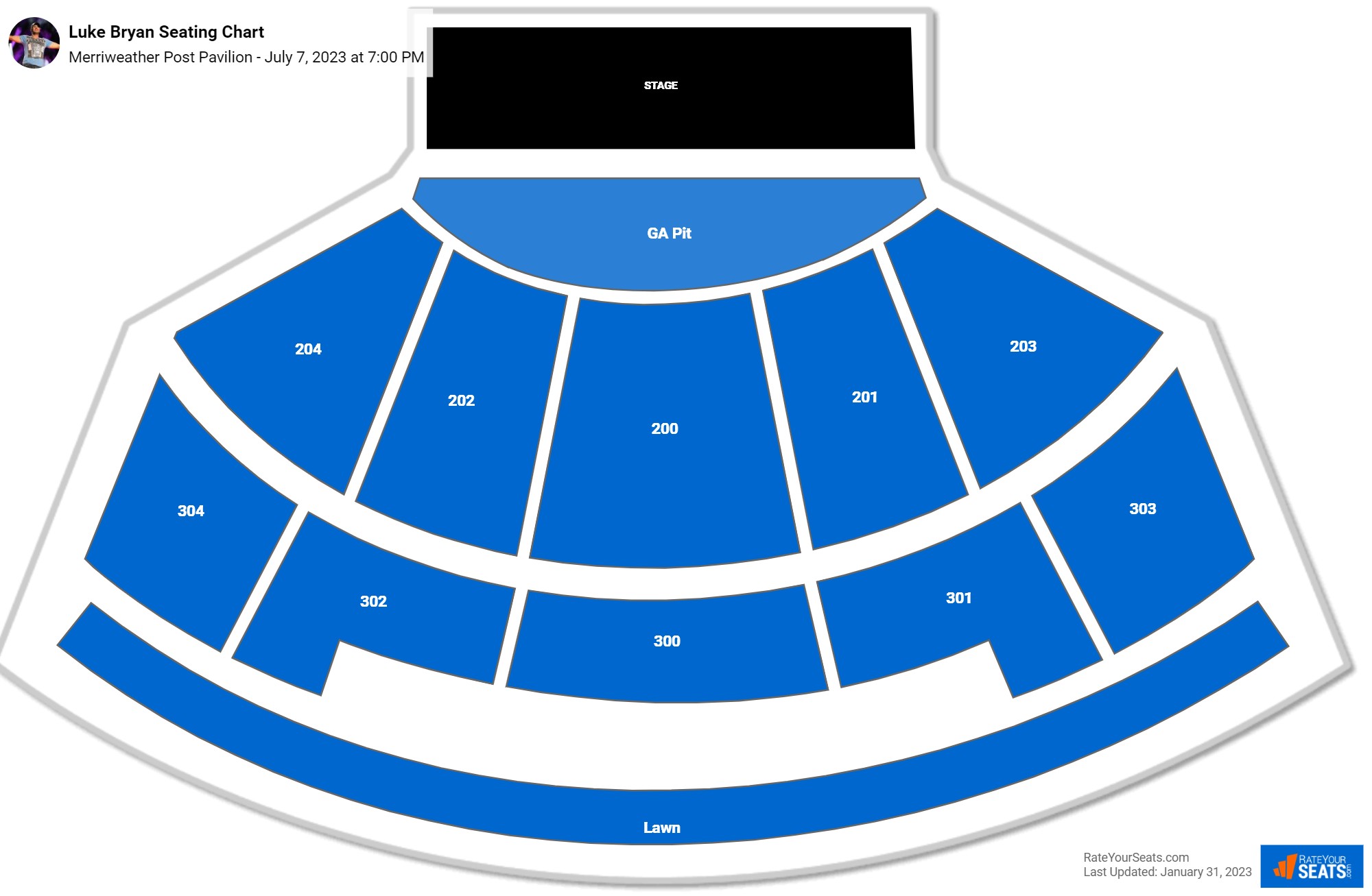 Merriweather Post Pavilion Seating Chart - RateYourSeats.com