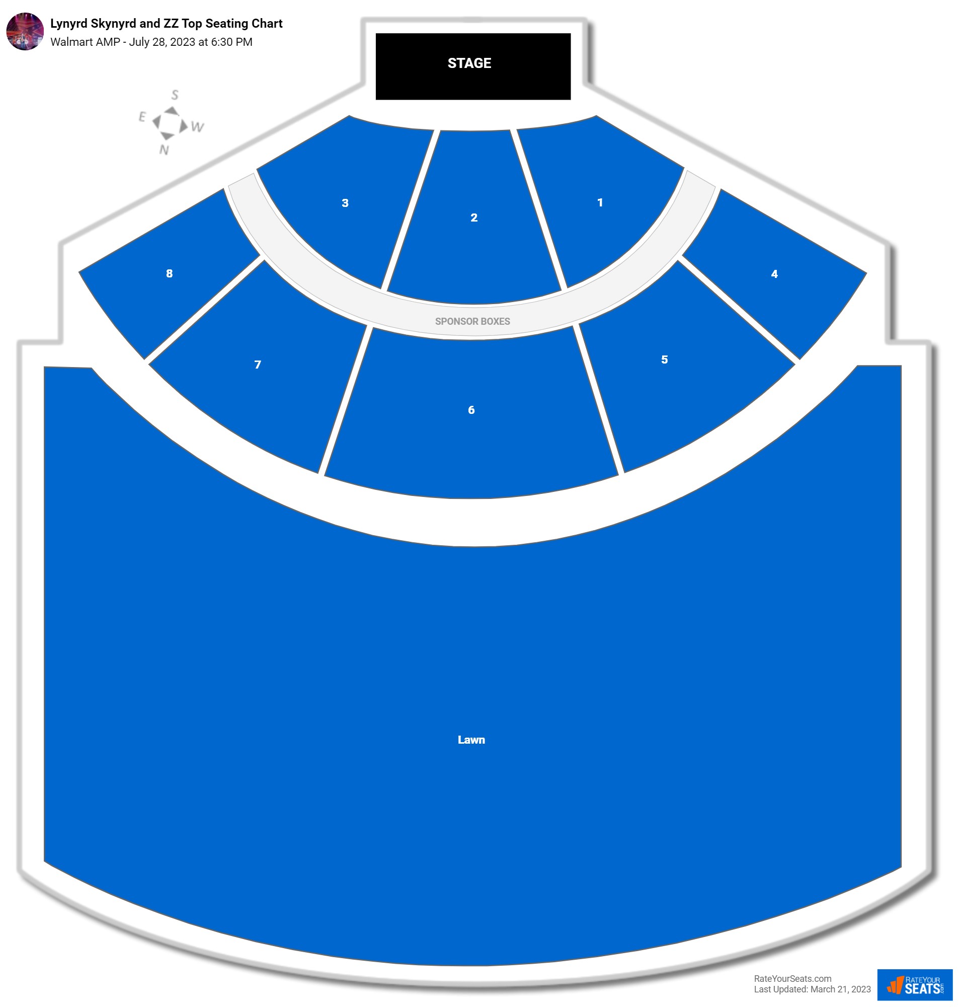 Walmart AMP Seating Chart - RateYourSeats.com