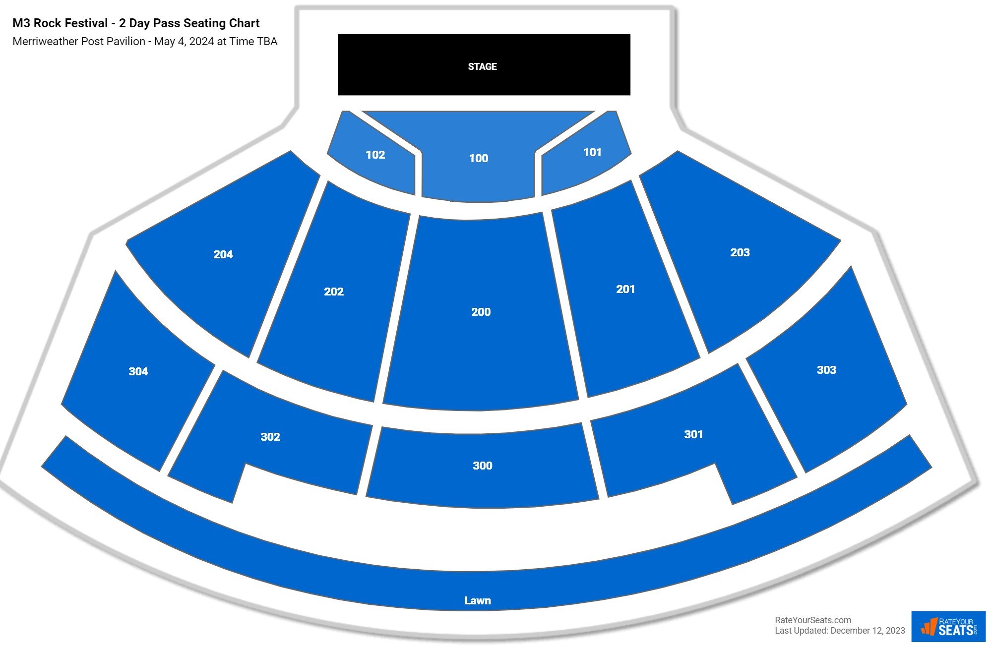 Merriweather Post Pavilion Seating Chart - RateYourSeats.com