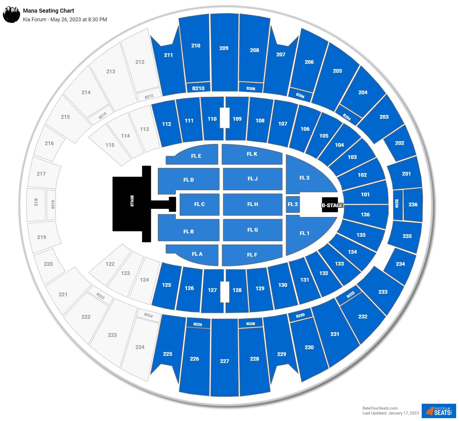 Kia Forum Seating Chart - RateYourSeats.com