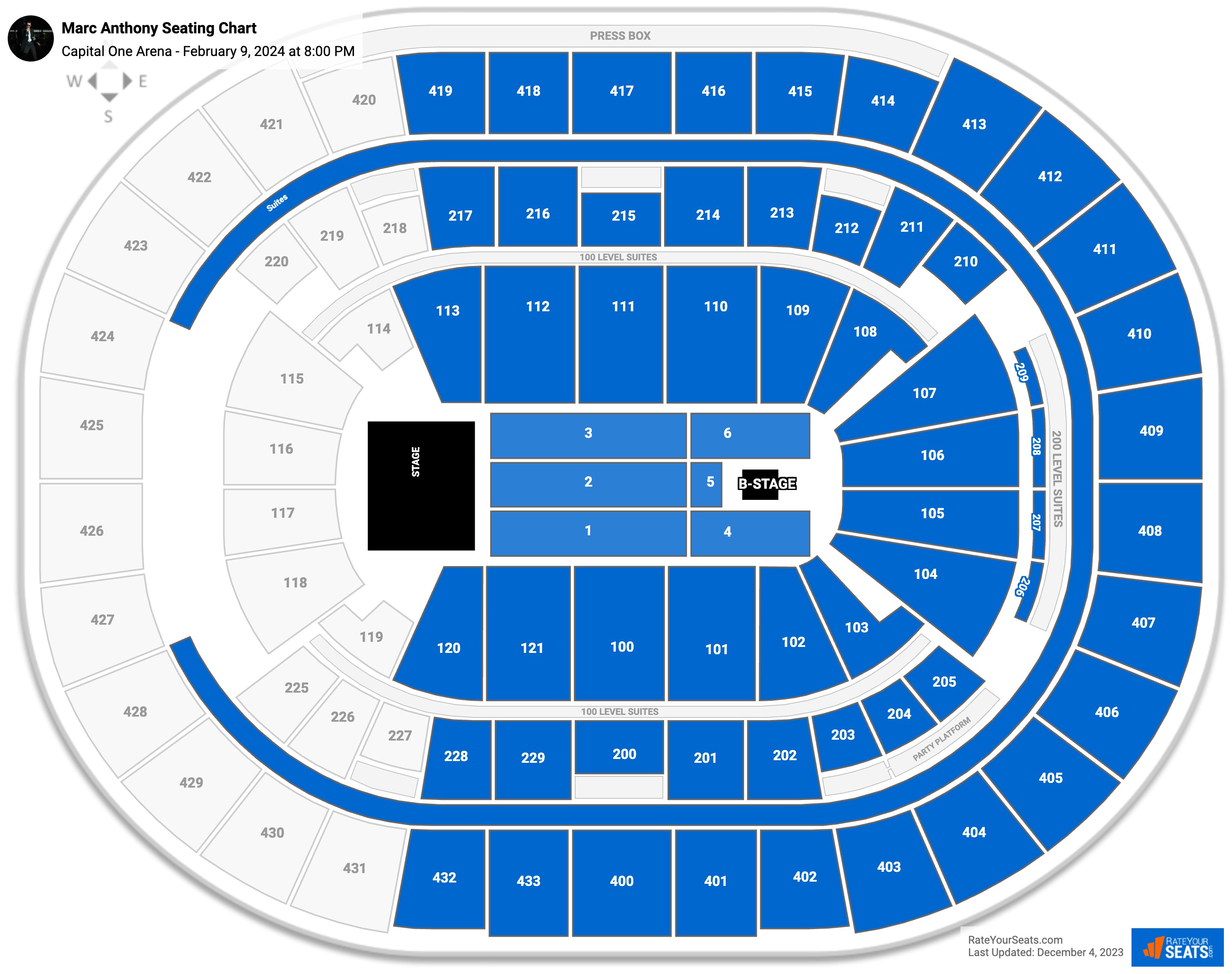 Capital One Arena Concert Seating Chart