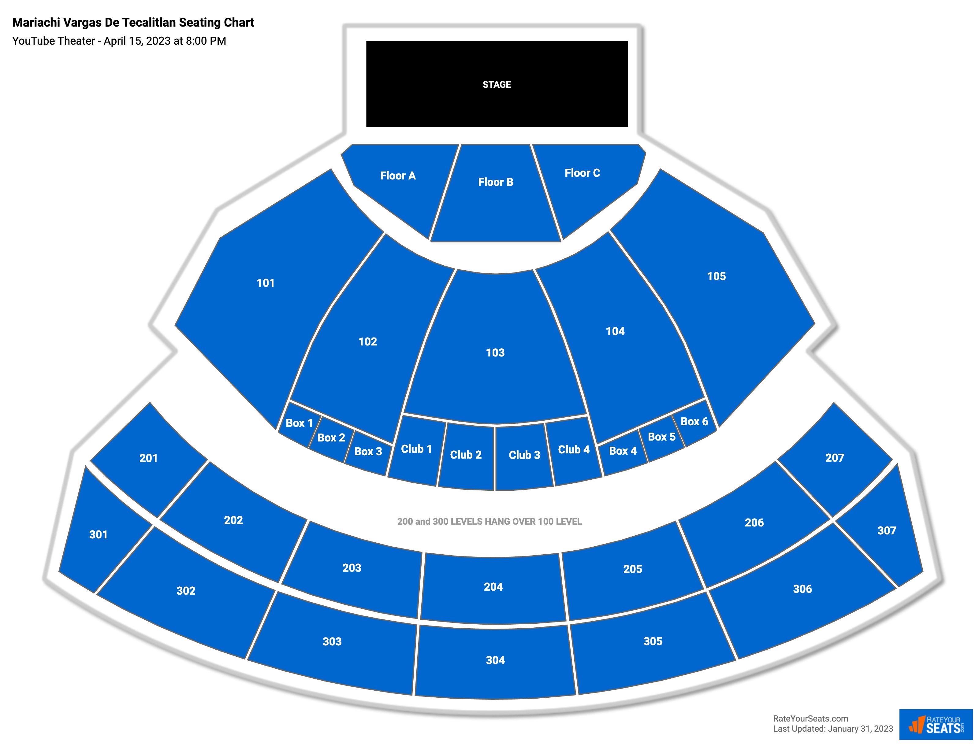 YouTube Theater Seating Chart - RateYourSeats.com