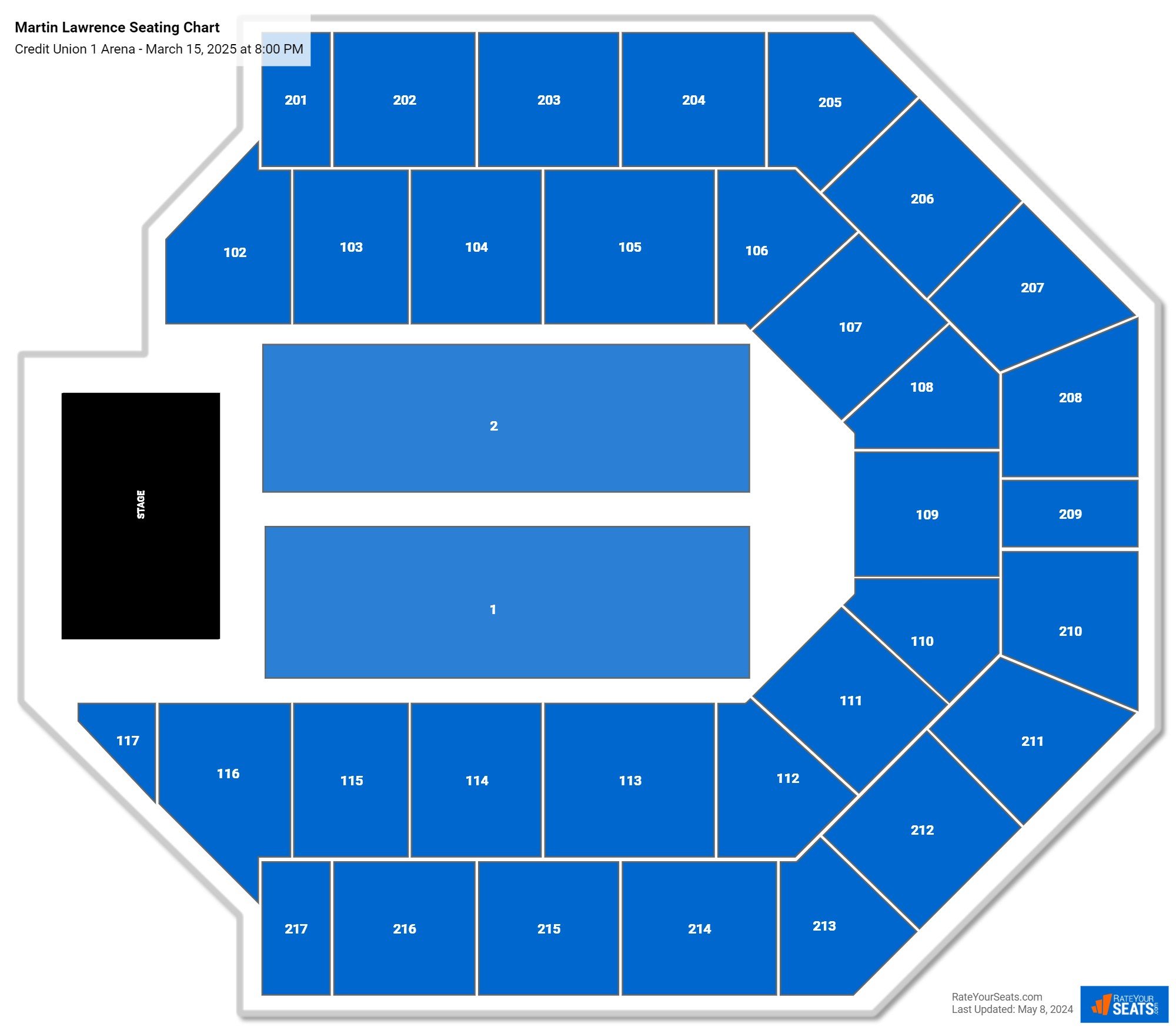 Credit Union 1 Arena Seating Chart - RateYourSeats.com