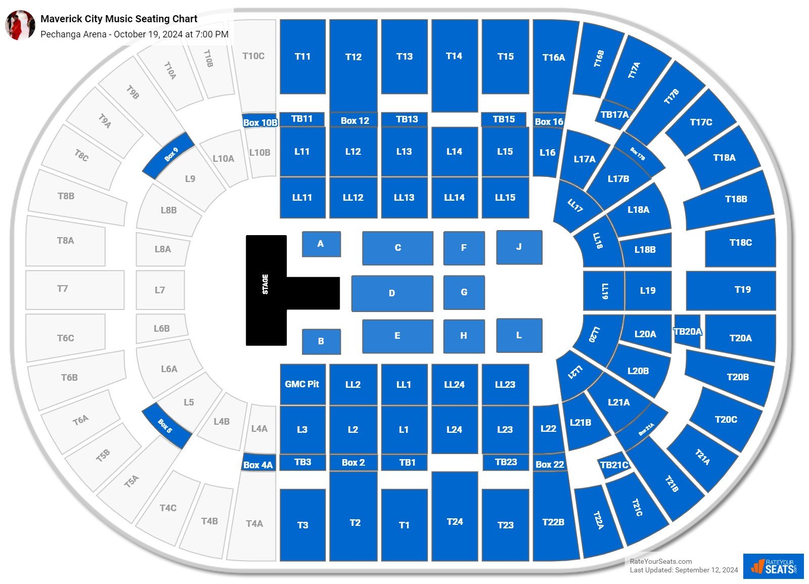 Pechanga Arena Seating Chart - RateYourSeats.com