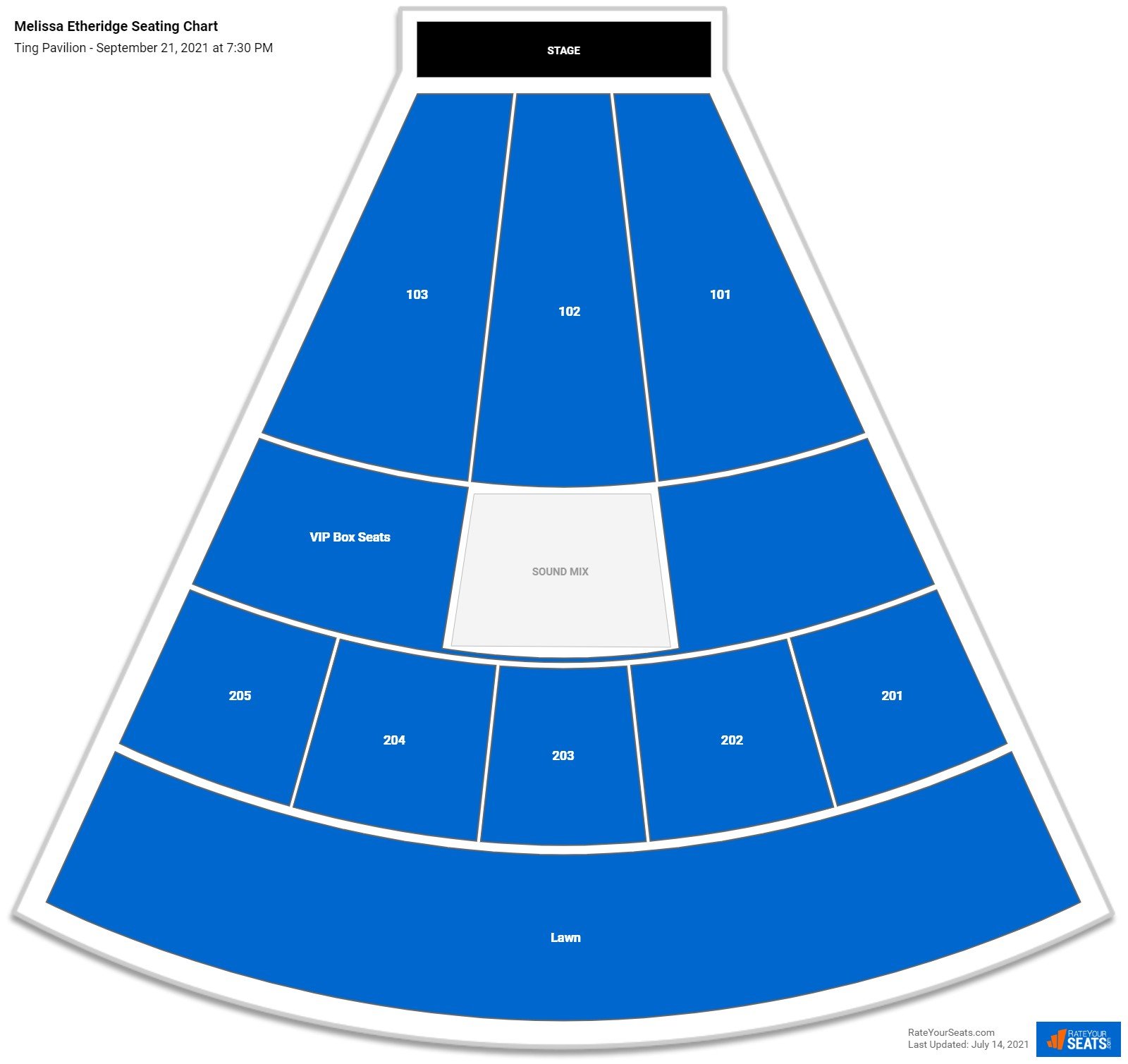 Ting Pavilion Seating Chart