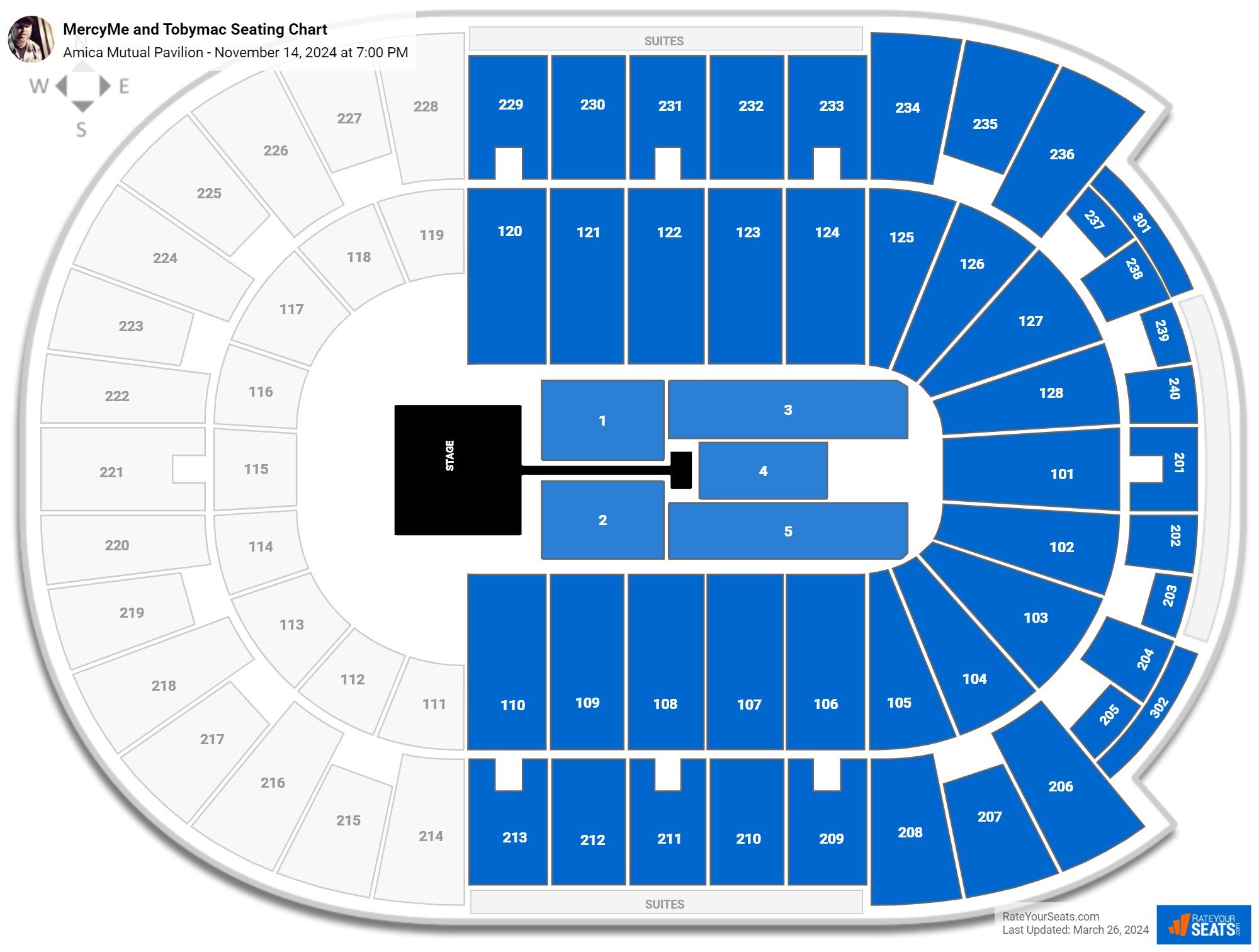 Amica Mutual Pavilion Concert Seating Chart - RateYourSeats.com