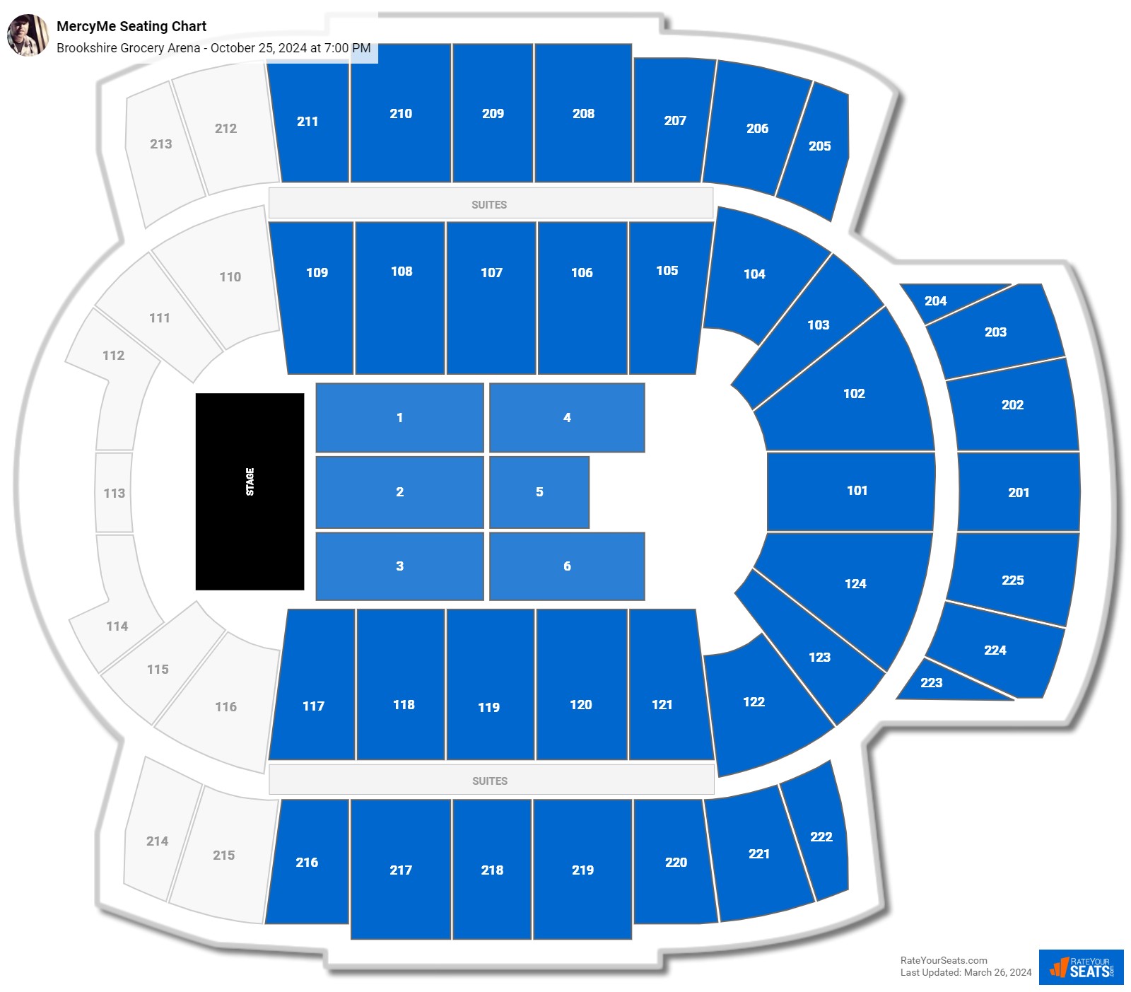 Brookshire Grocery Arena Seating Chart - RateYourSeats.com