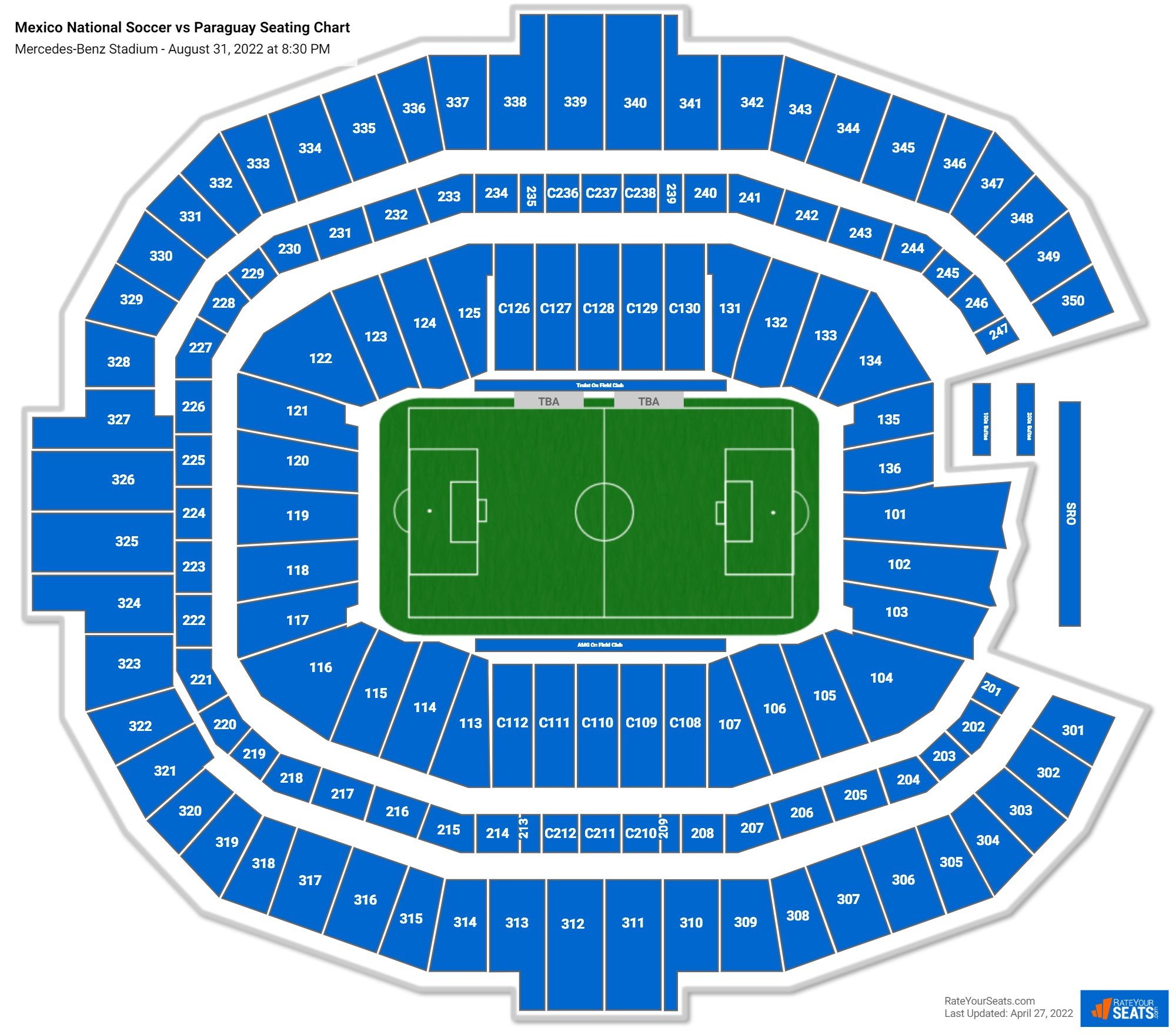 MercedesBenz Stadium Concert Seating Chart