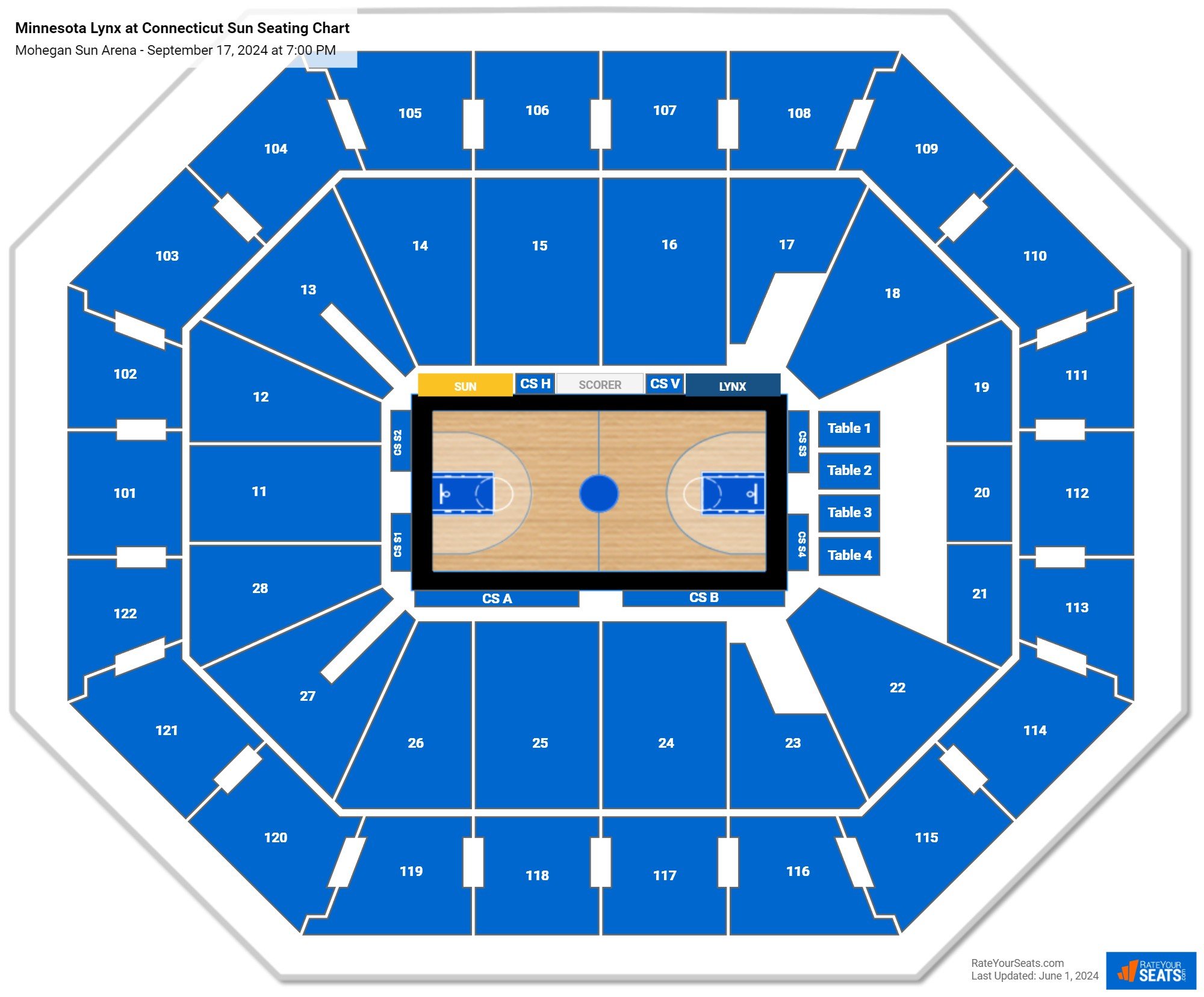 Mohegan Sun Arena Concert Seating Chart - RateYourSeats.com