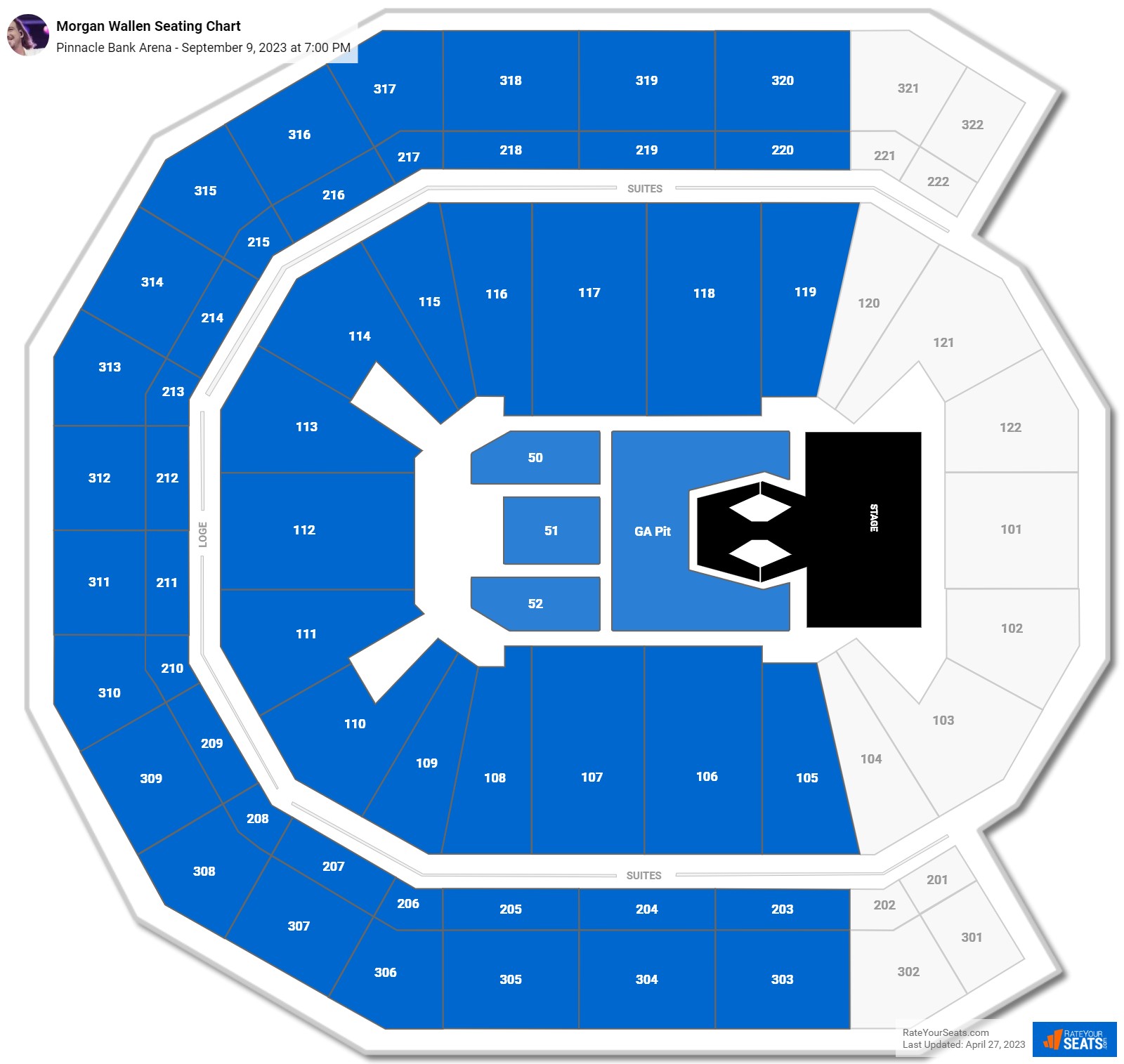 Pinnacle Bank Arena Concert Seating Chart