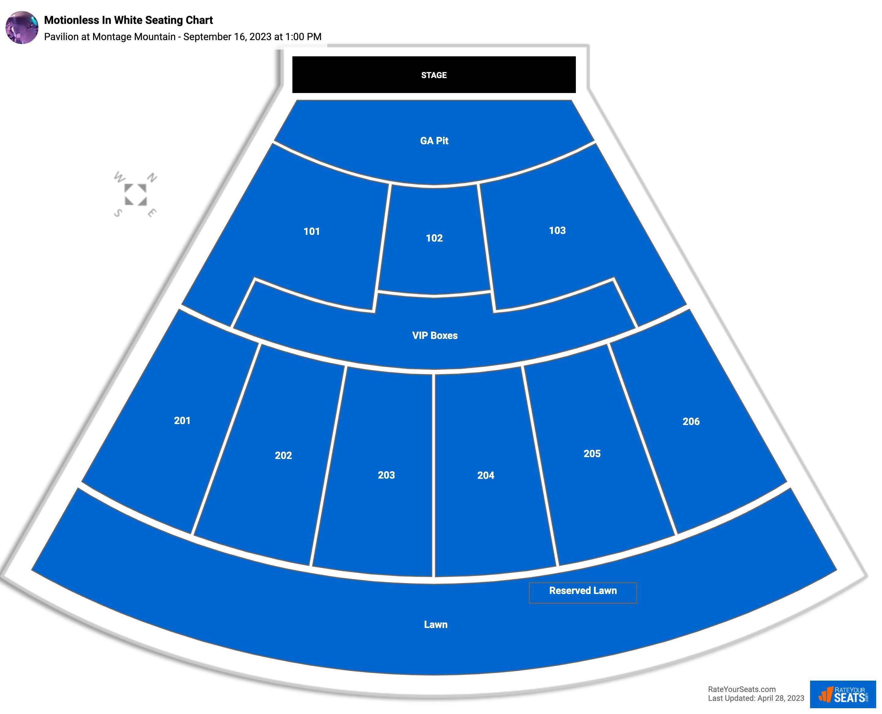 Pavilion at Montage Mountain Seating Chart