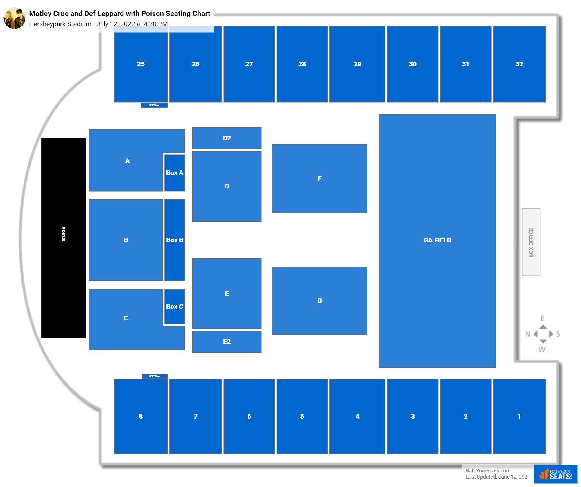 Hersheypark Stadium Seating Chart