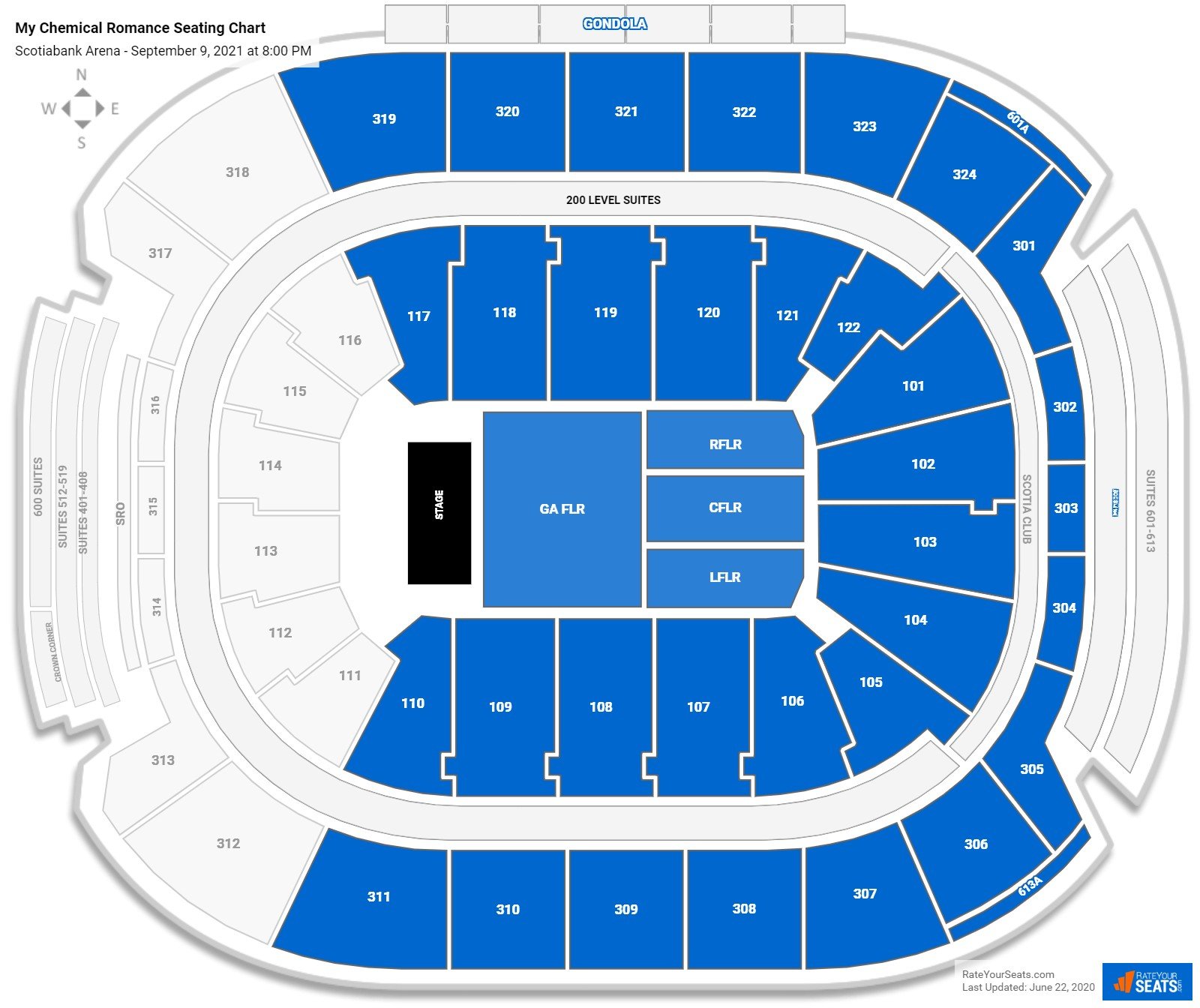 Scotiabank Arena Seating Charts for Concerts