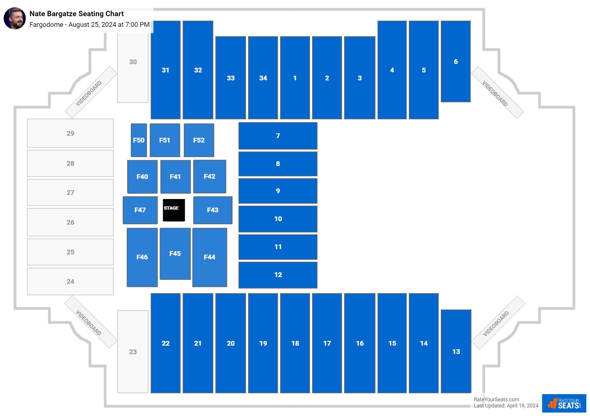 Fargodome Concert Seating Chart - RateYourSeats.com