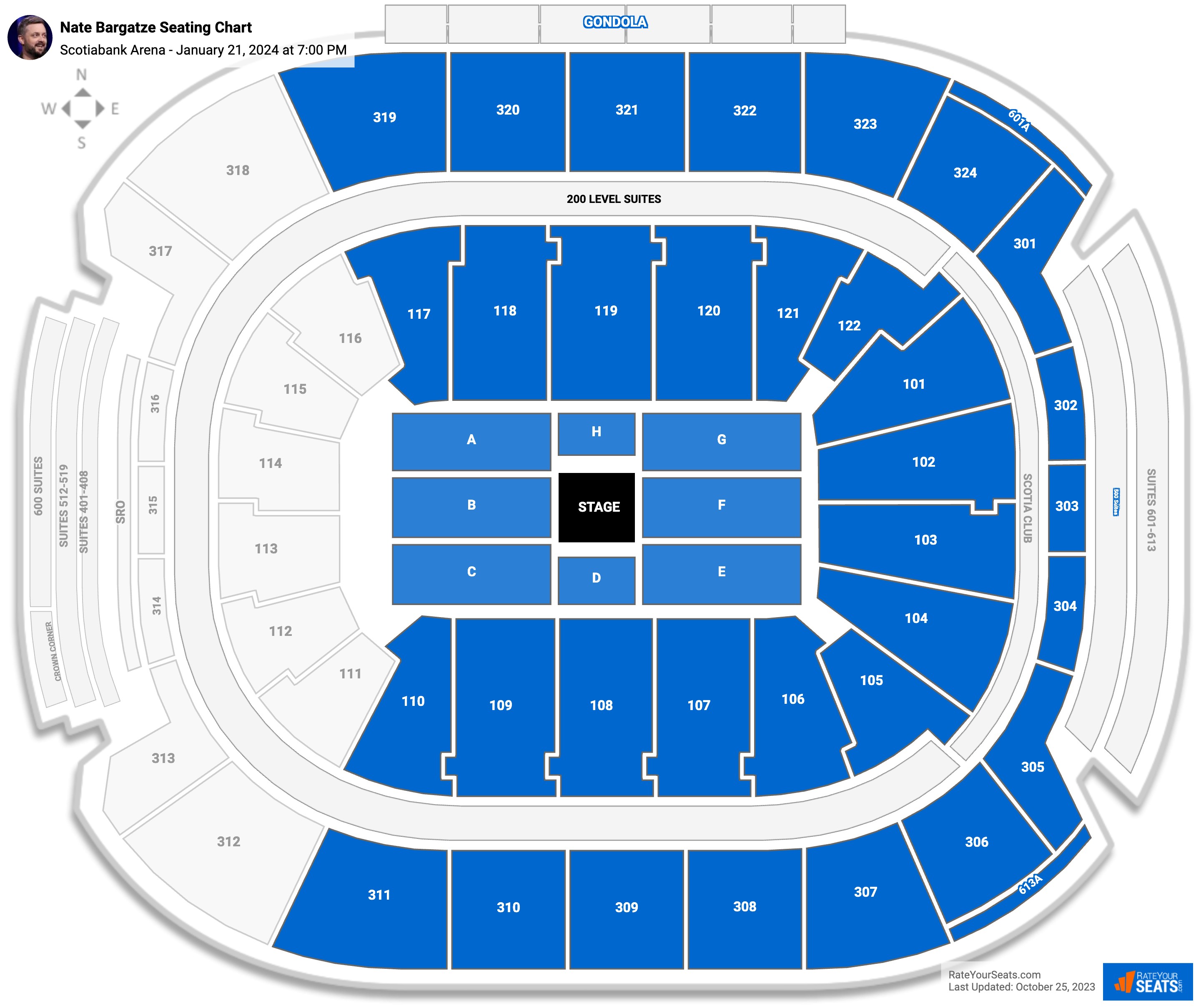 Scotiabank Arena Concert Seating Chart