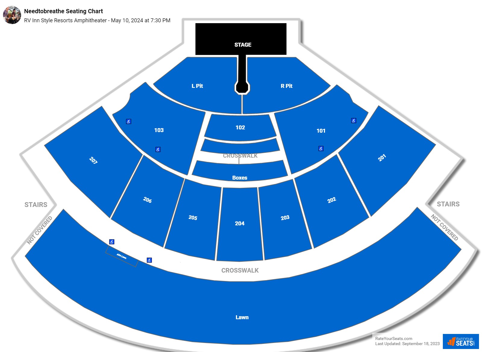 RV Inn Style Resorts Amphitheater Seating Chart - RateYourSeats.com