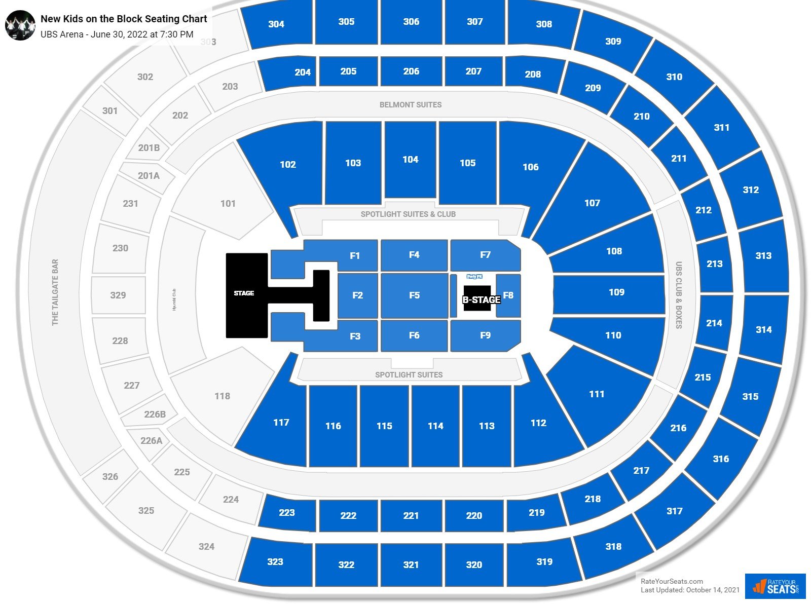 UBS Arena Concert Seating Chart - RateYourSeats.com