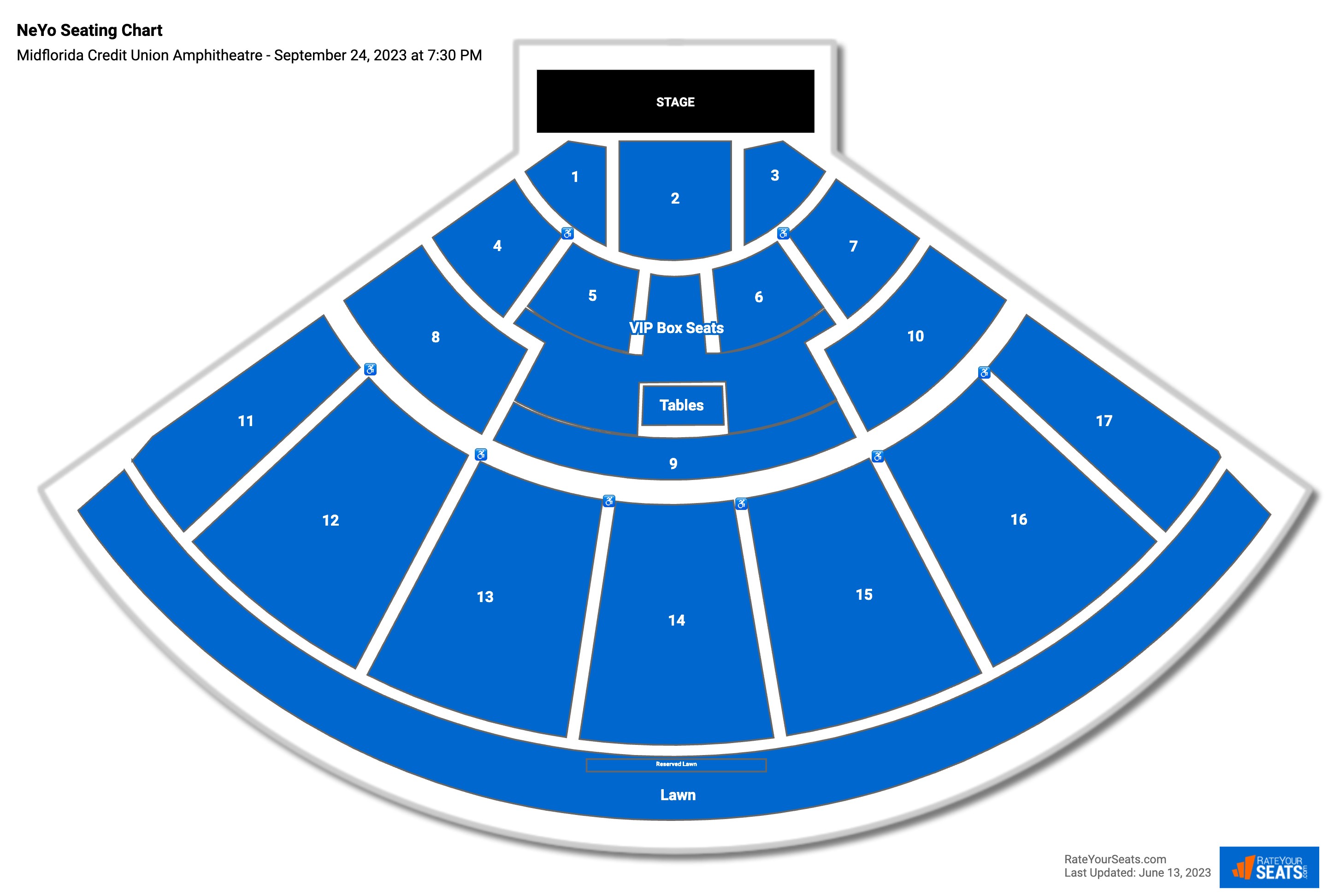 Midflorida Credit Union Amphitheatre Seating Chart - RateYourSeats.com