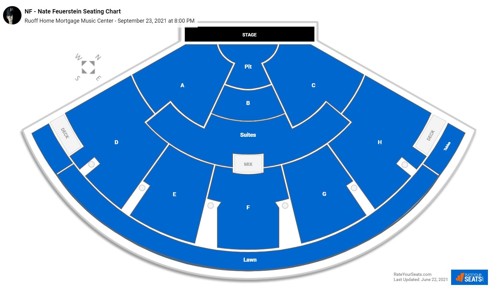 NF - Nate Feuerstein seating chart Ruoff Home Mortgage Music Center