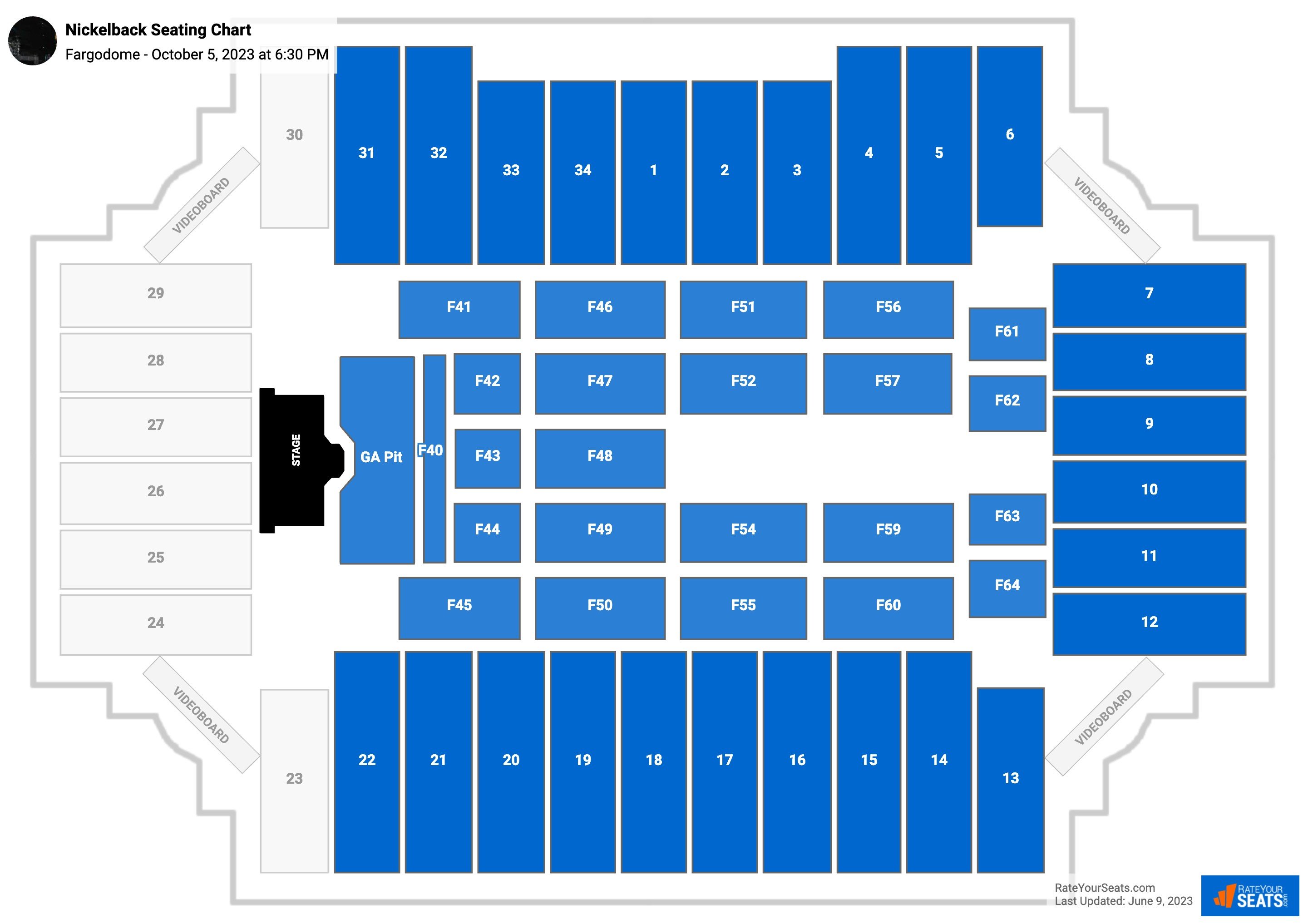 Fargodome Seating Chart