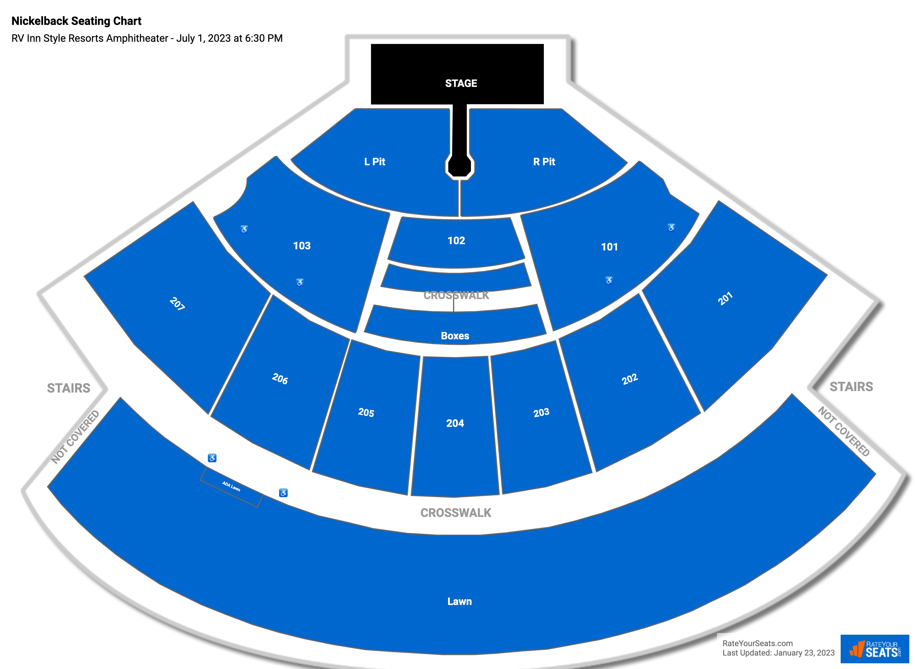 RV Inn Style Resorts Amphitheater Seating Chart - RateYourSeats.com