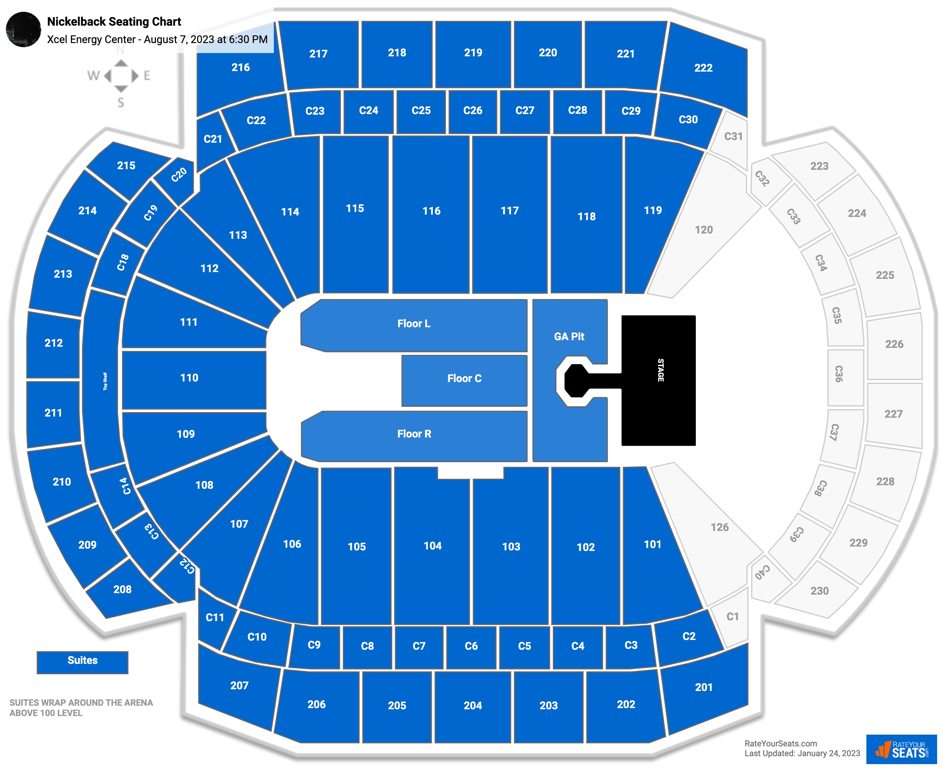 Xcel Energy Center Seating Chart Wild Hockey Matttroy