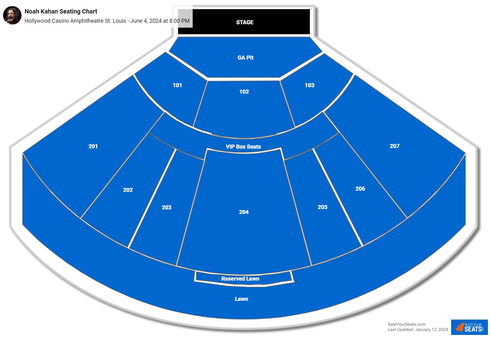 Hollywood Casino Amphitheatre St. Louis Seating Chart - RateYourSeats.com