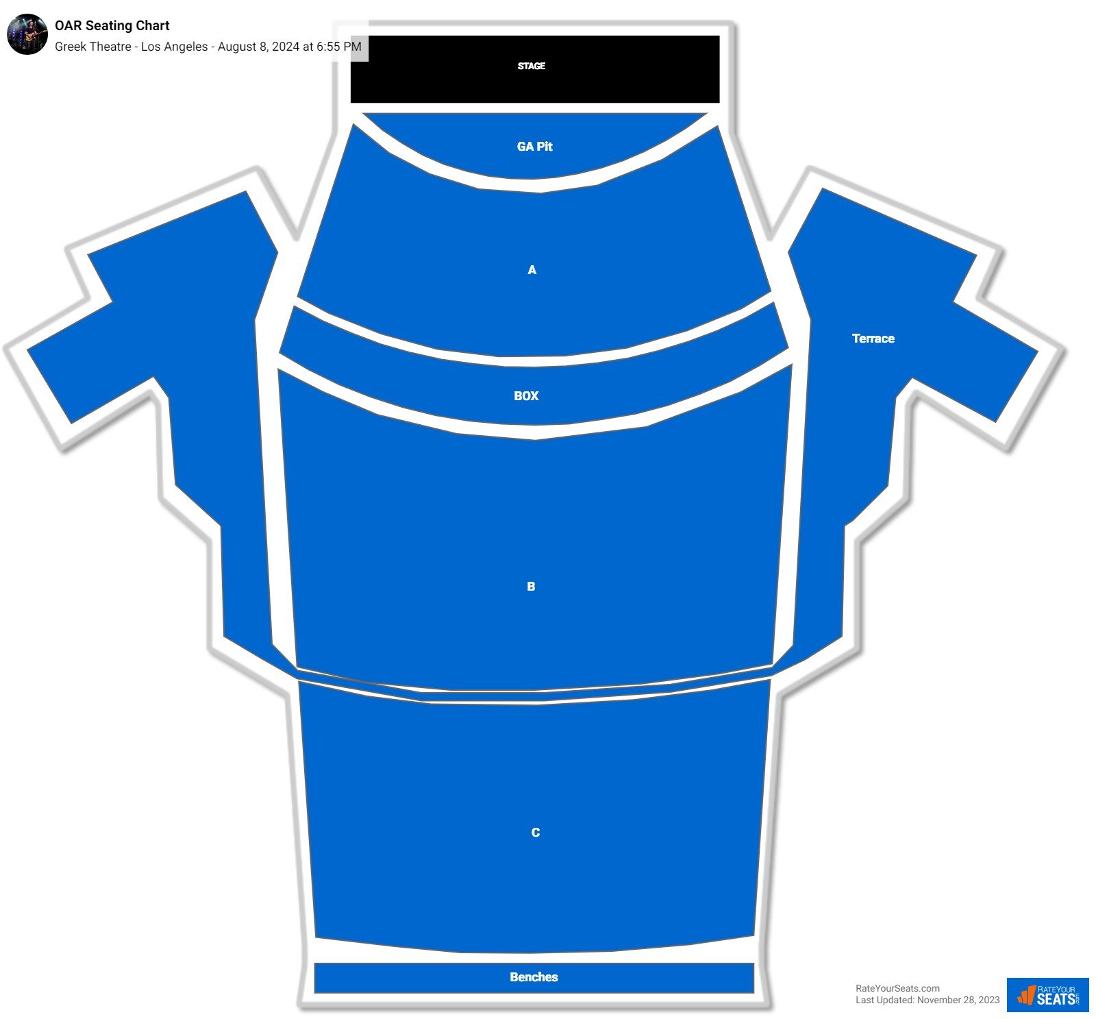 Greek Theatre - Los Angeles Seating Chart - RateYourSeats.com