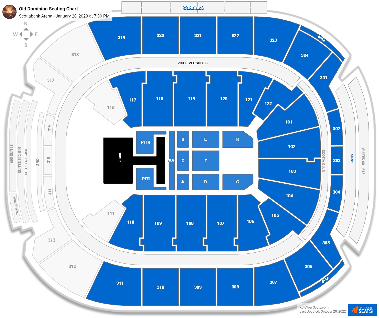 Scotiabank Arena Concert Seating Chart