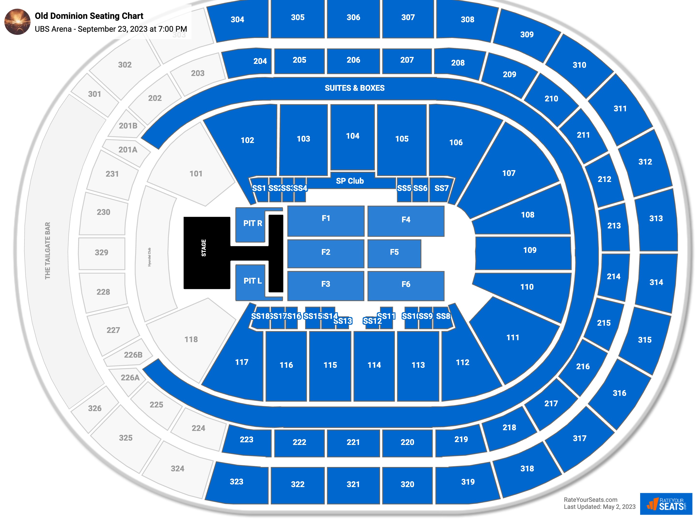 UBS Arena Concert Seating Chart