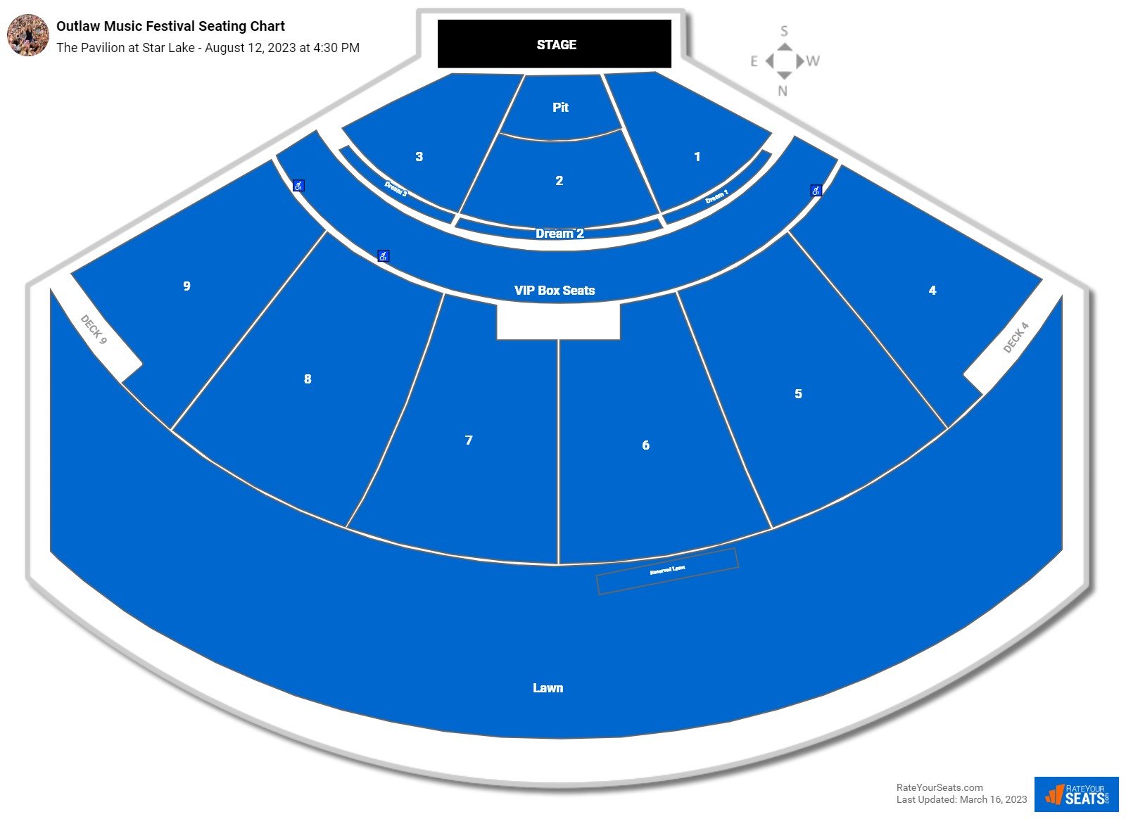 The Pavilion at Star Lake Seating Chart - RateYourSeats.com