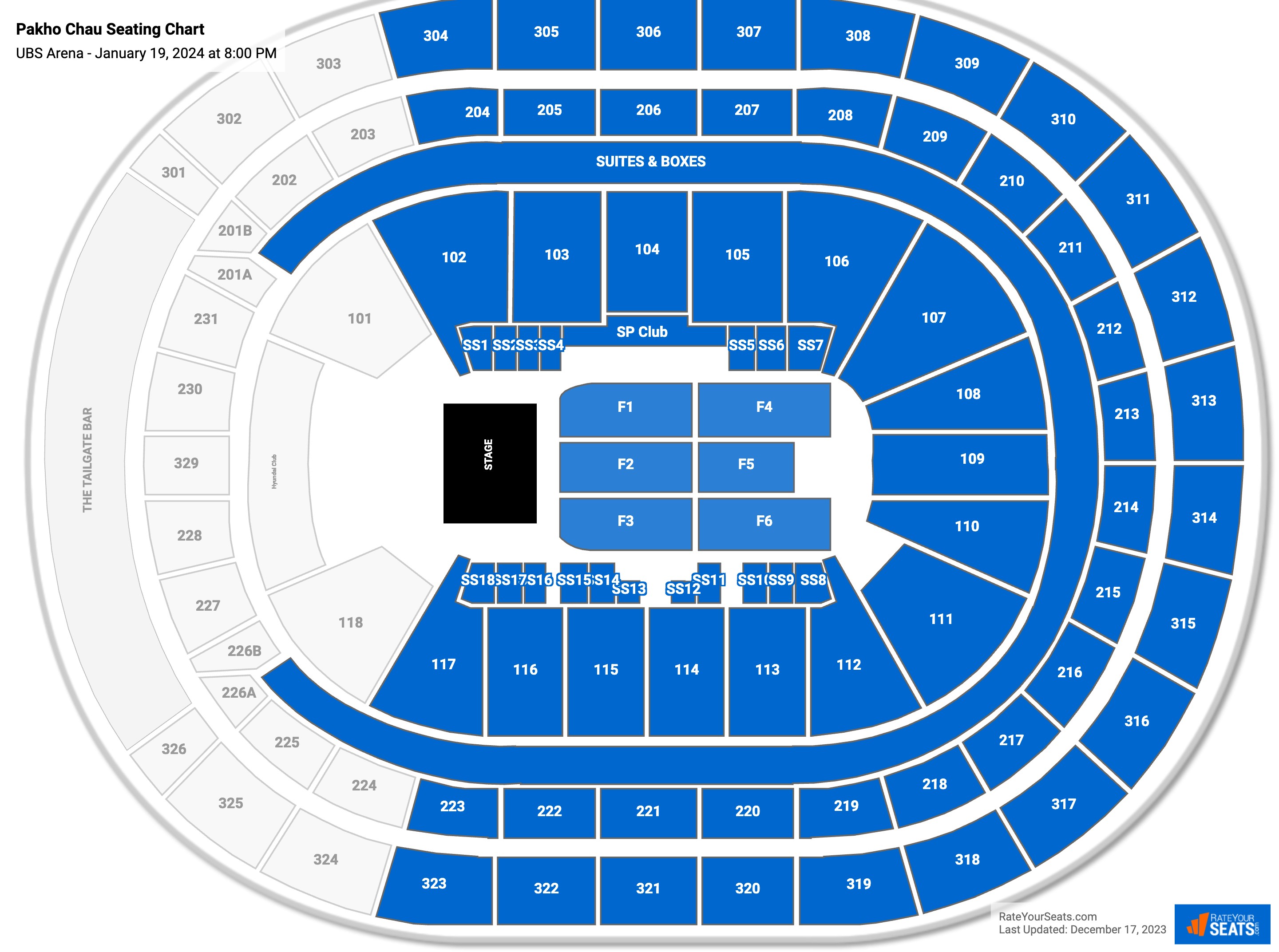 UBS Arena Concert Seating Chart