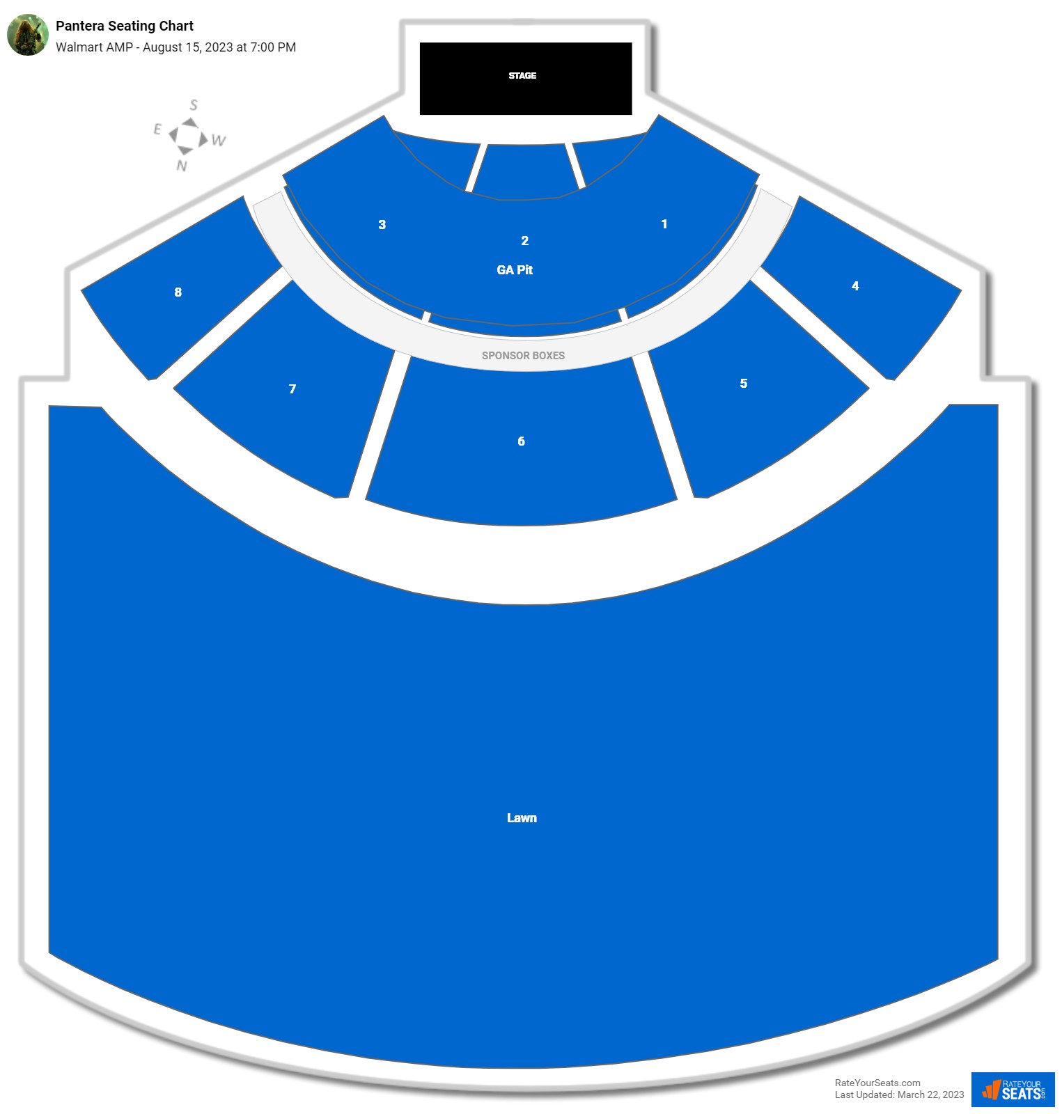 Walmart AMP Seating Chart - RateYourSeats.com