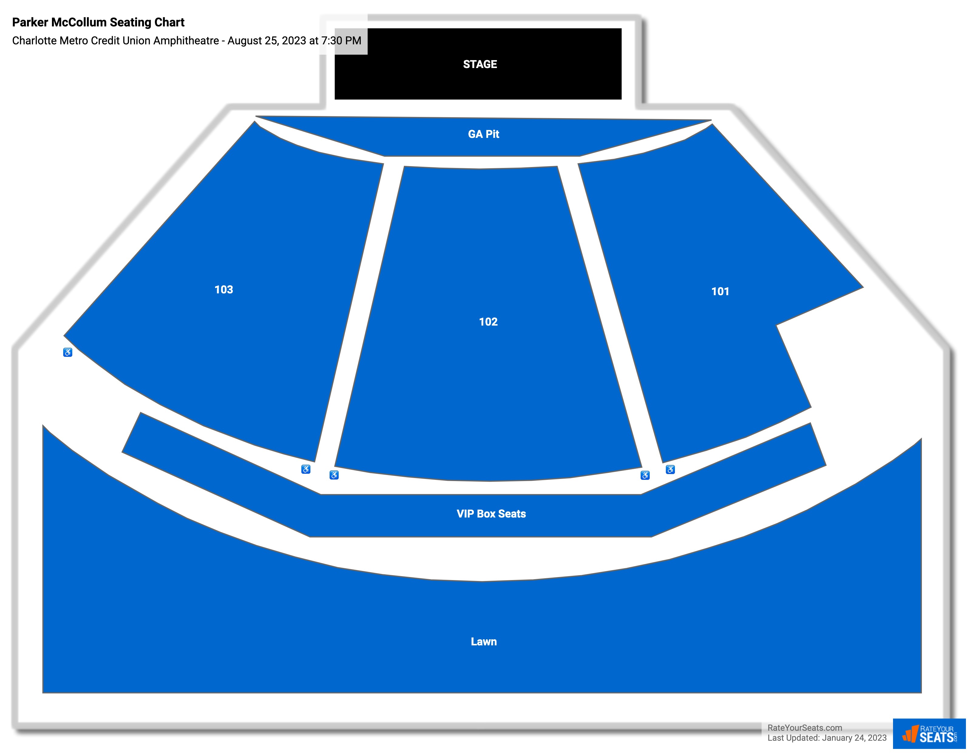 Skyla Credit Union Amphitheatre Seating Chart - RateYourSeats.com