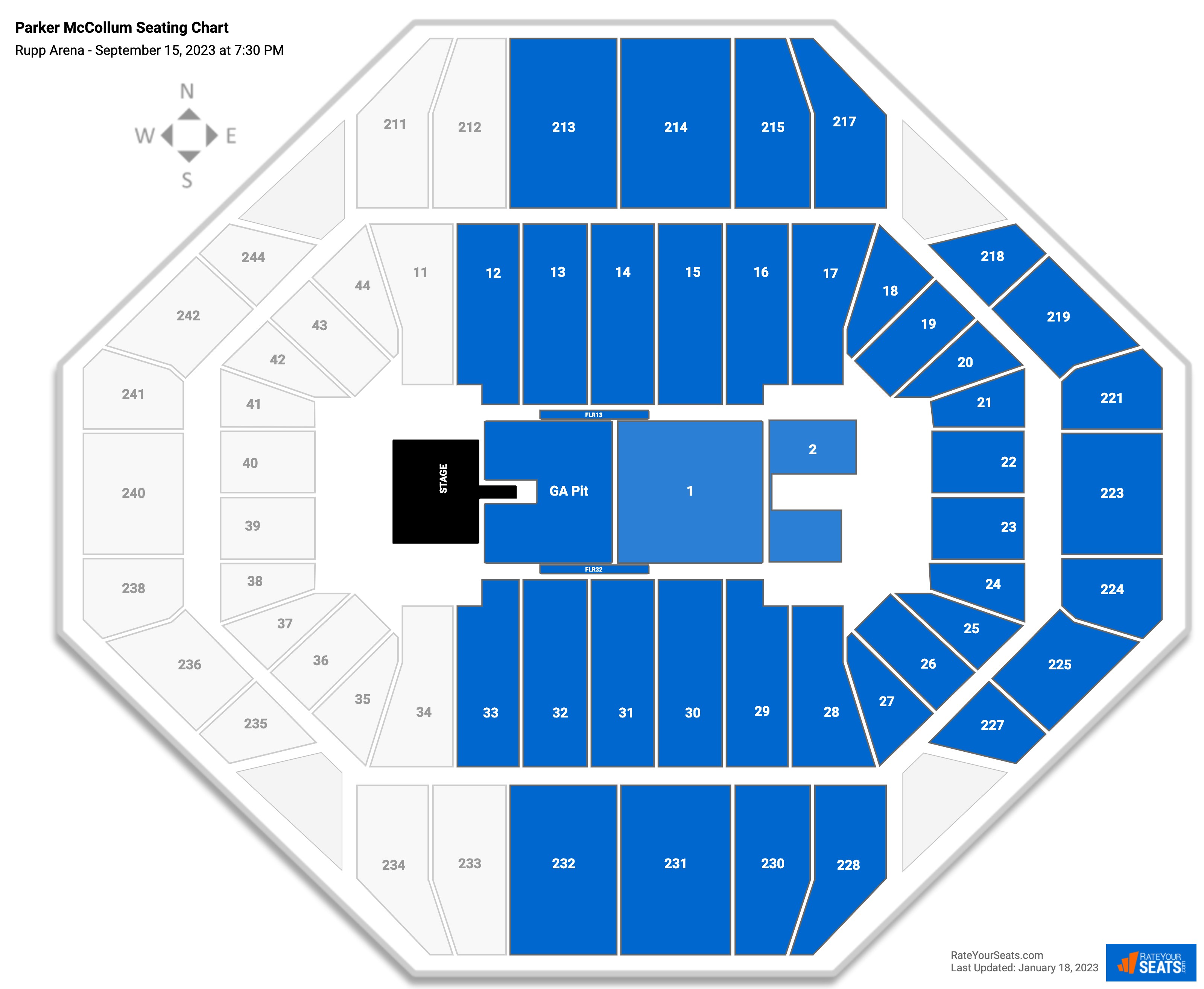 Rupp Arena Concert Seating Chart