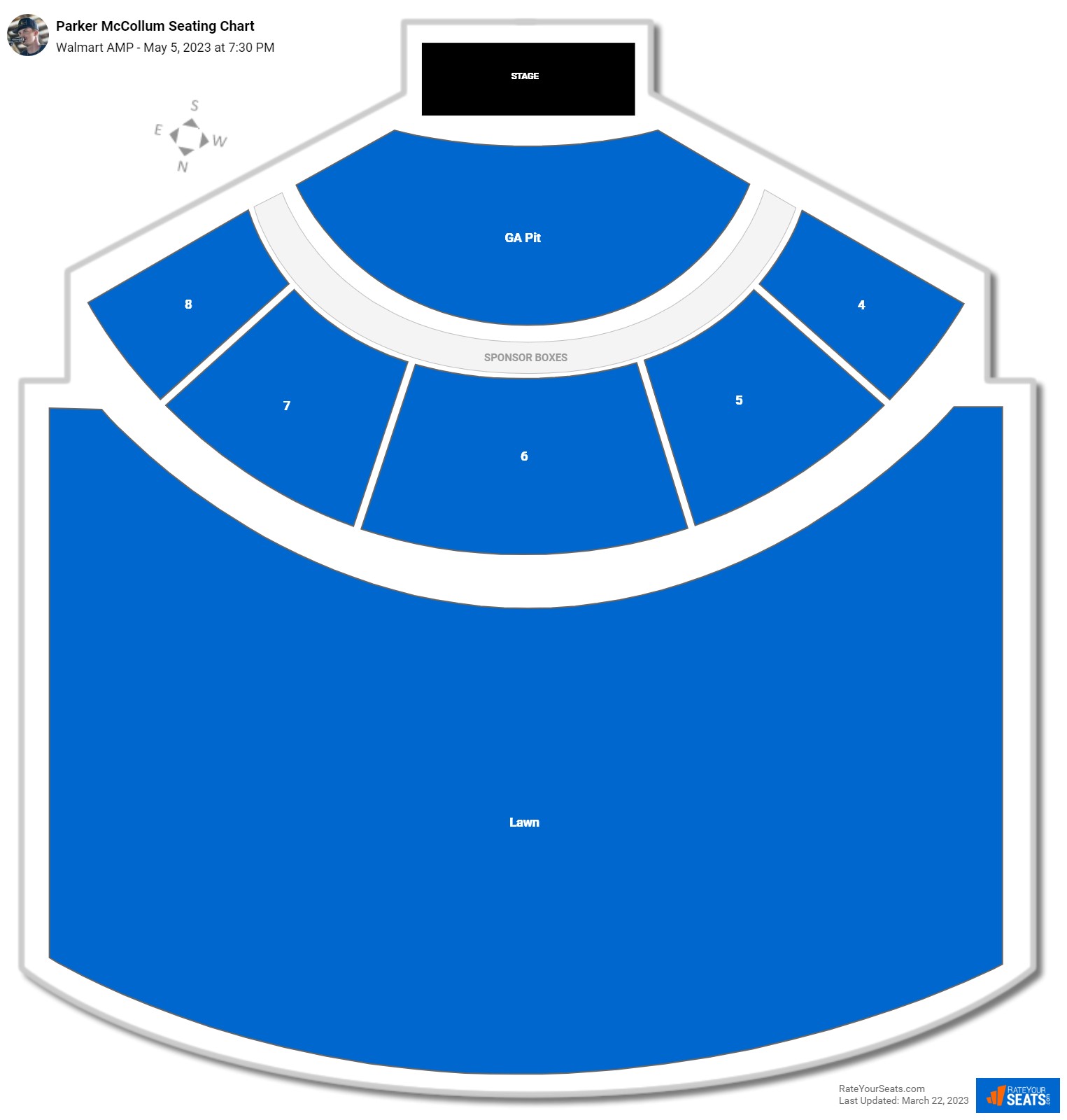 Walmart AMP Seating Chart