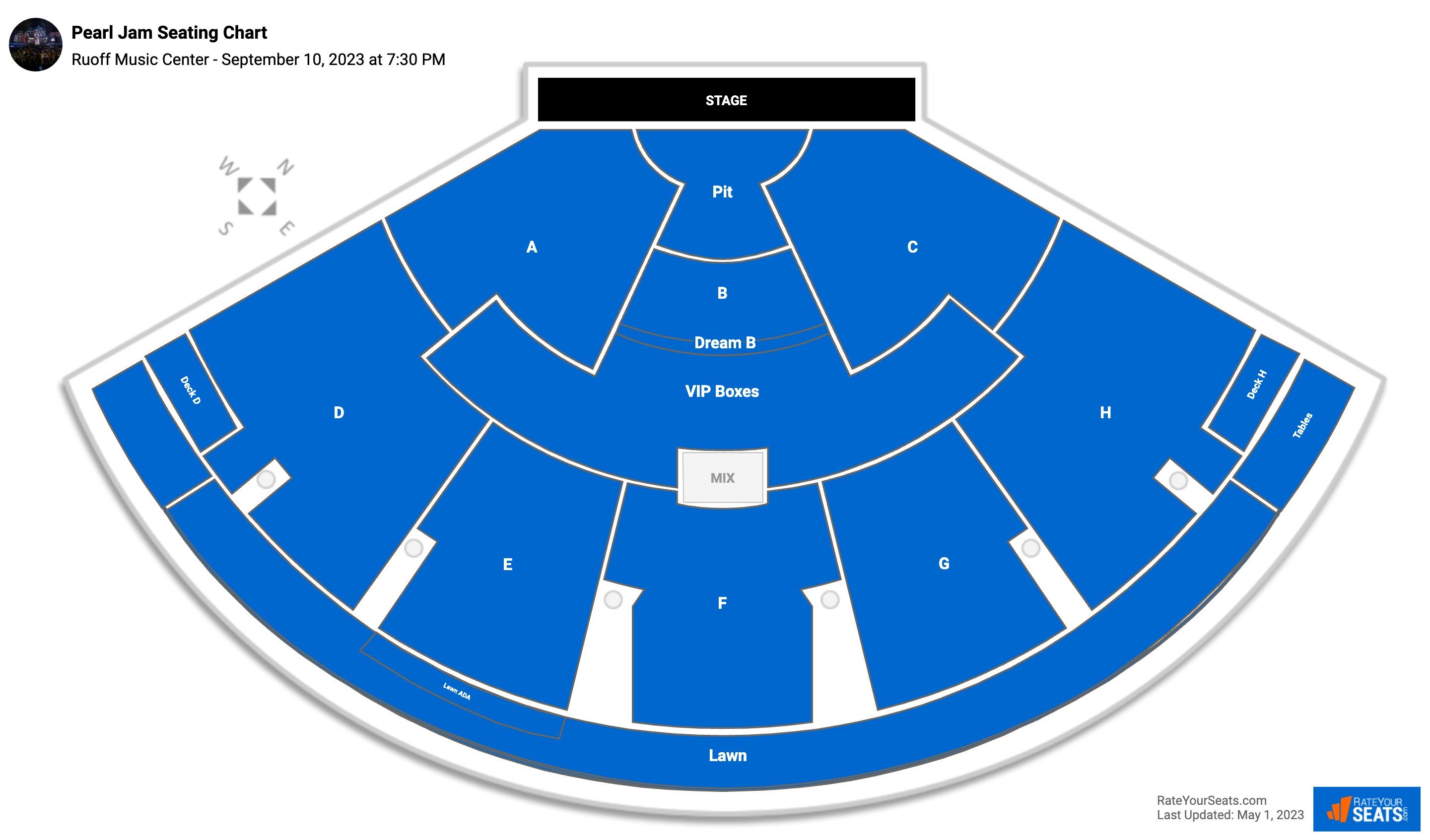 Ruoff Music Center Seating Chart - RateYourSeats.com