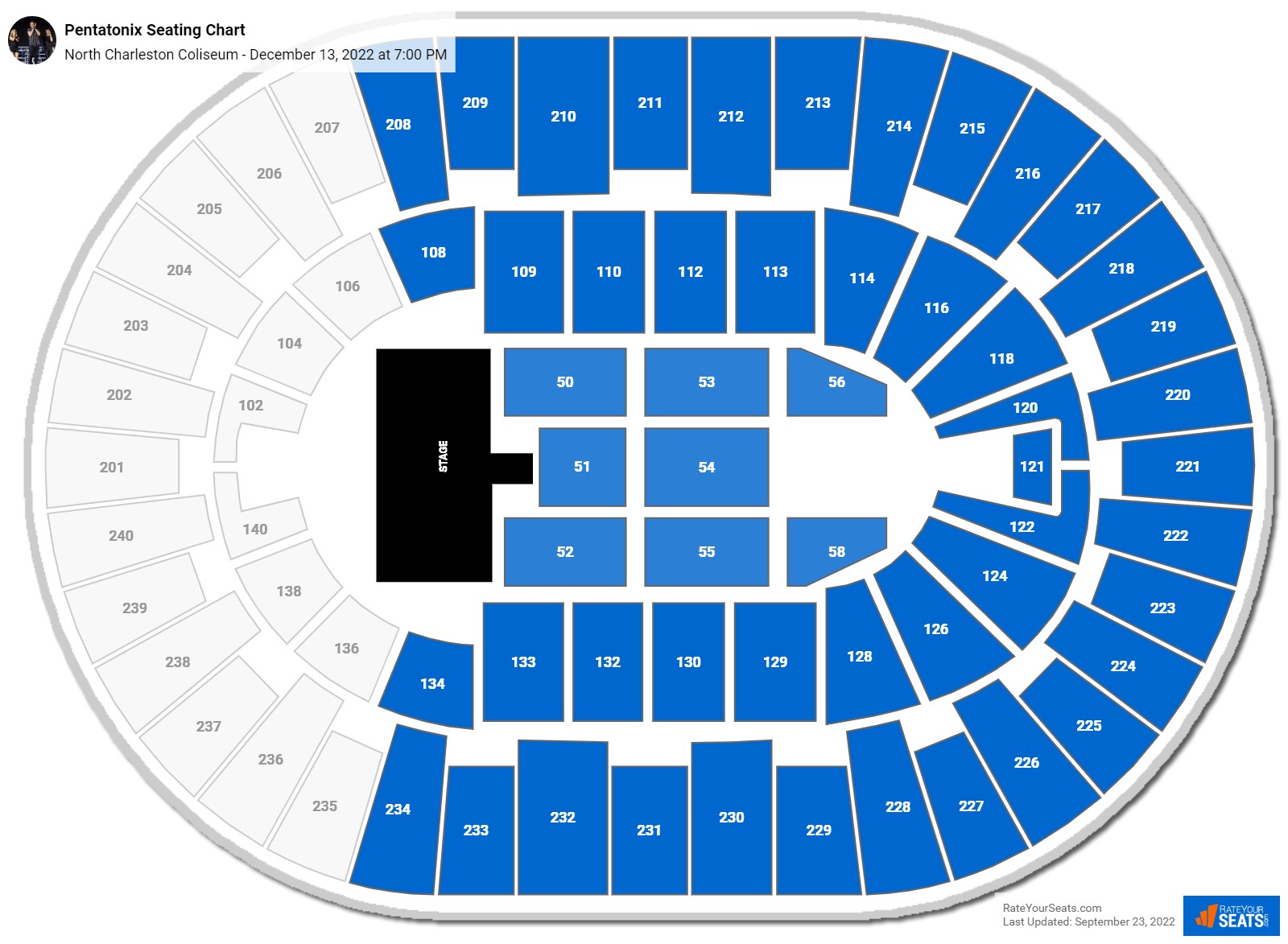 North Charleston Coliseum Seating Chart - RateYourSeats.com