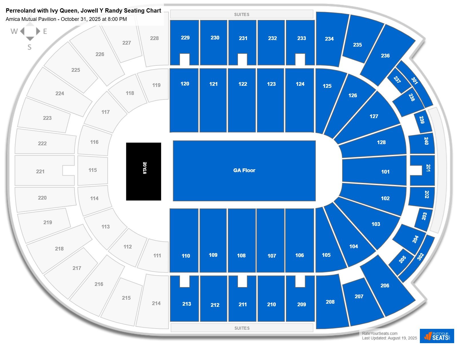 Perreoland with Ivy Queen, Jowell Y Randy seating chart Amica Mutual Pavilion