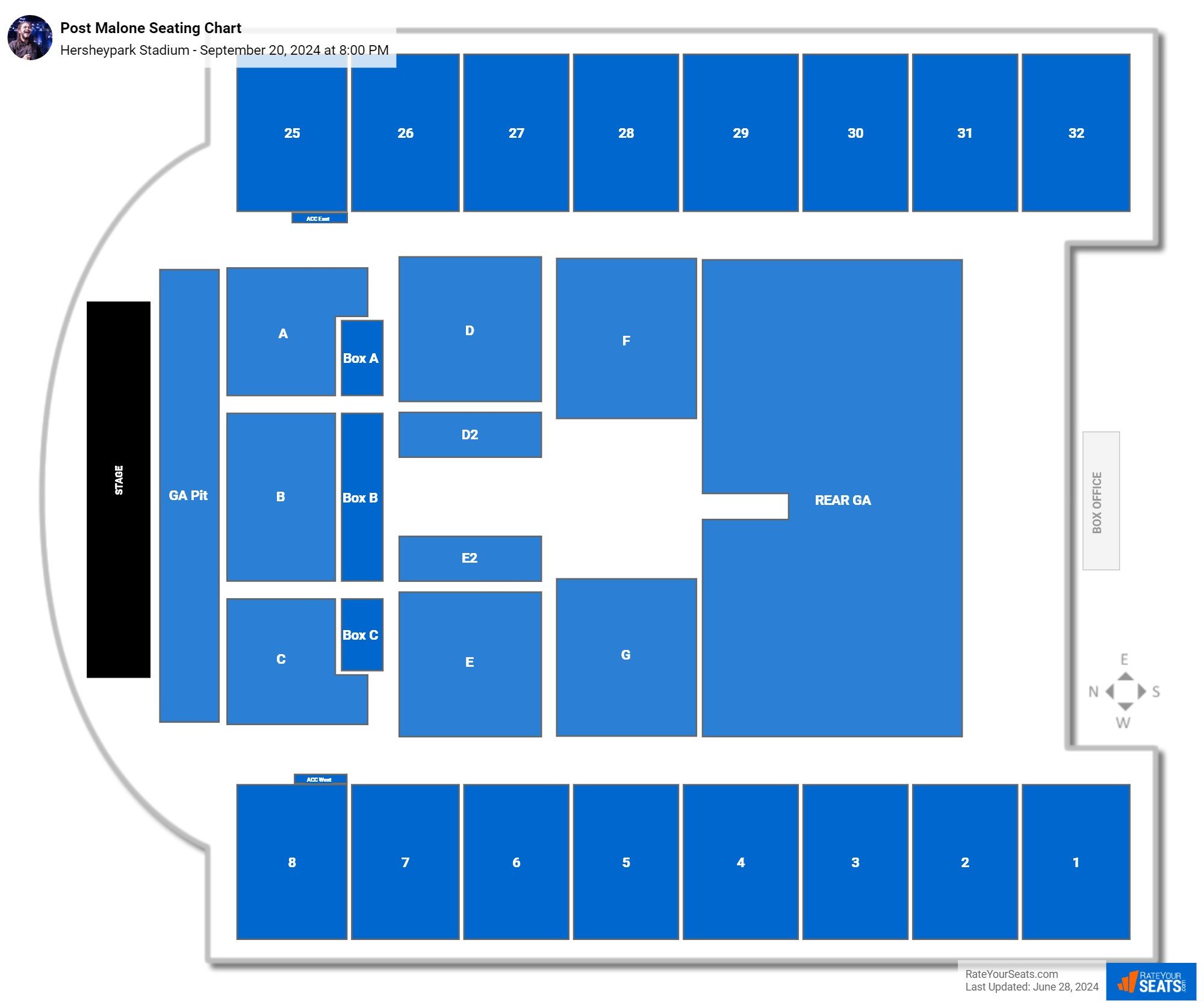 Hersheypark Stadium Seating Chart - RateYourSeats.com