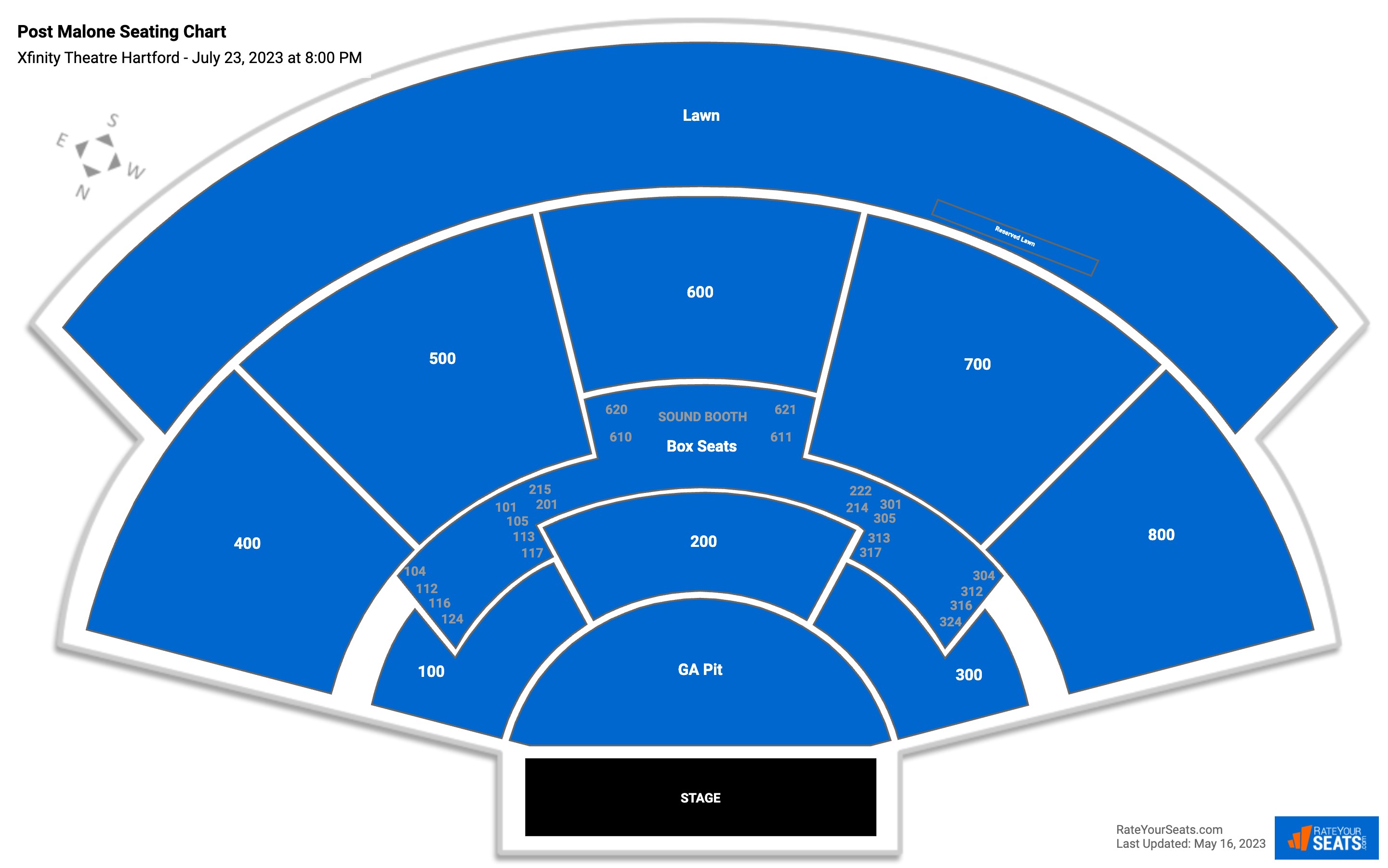 Xfinity Theatre Hartford Seating Chart