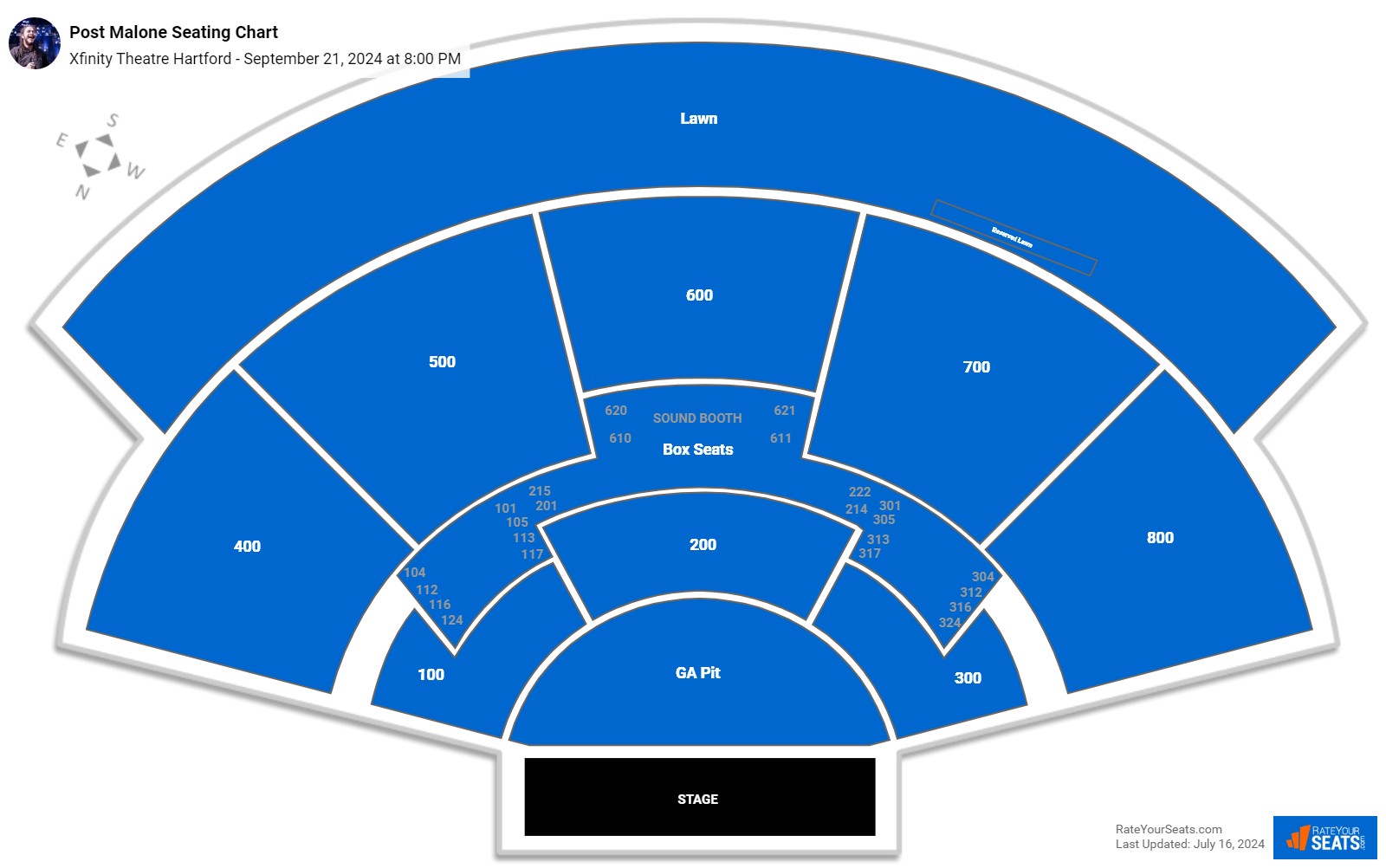 Xfinity Theatre Hartford Seating Chart - RateYourSeats.com