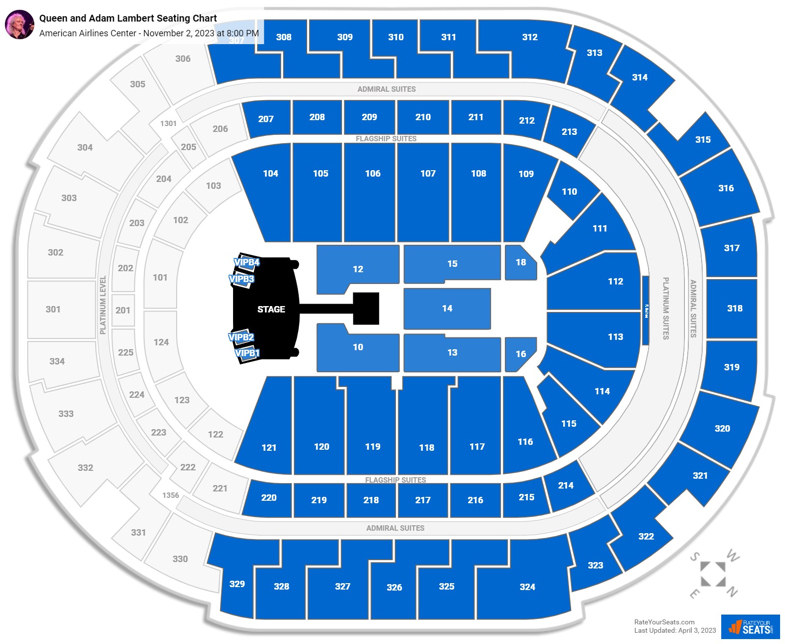 American Airlines Center Concert Seating Chart - RateYourSeats.com