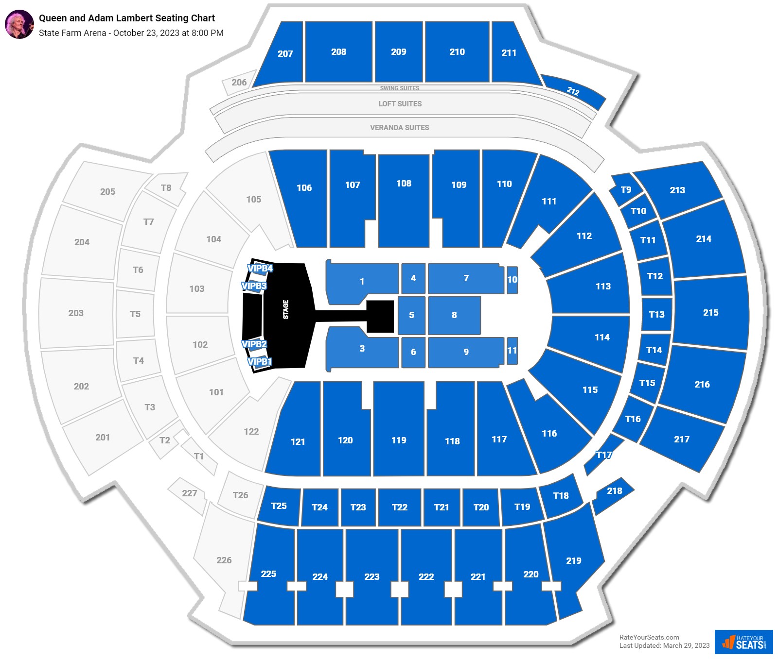 State Farm Arena Concert Seating Chart - RateYourSeats.com