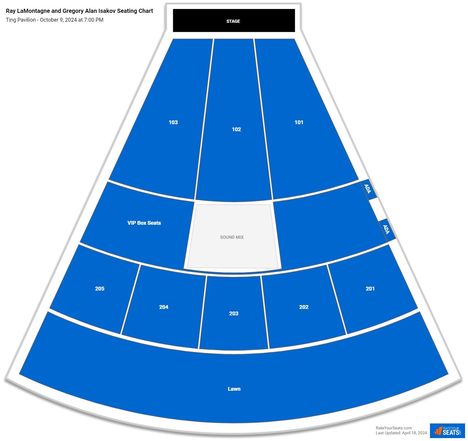 Ting Pavilion Seating Chart - RateYourSeats.com