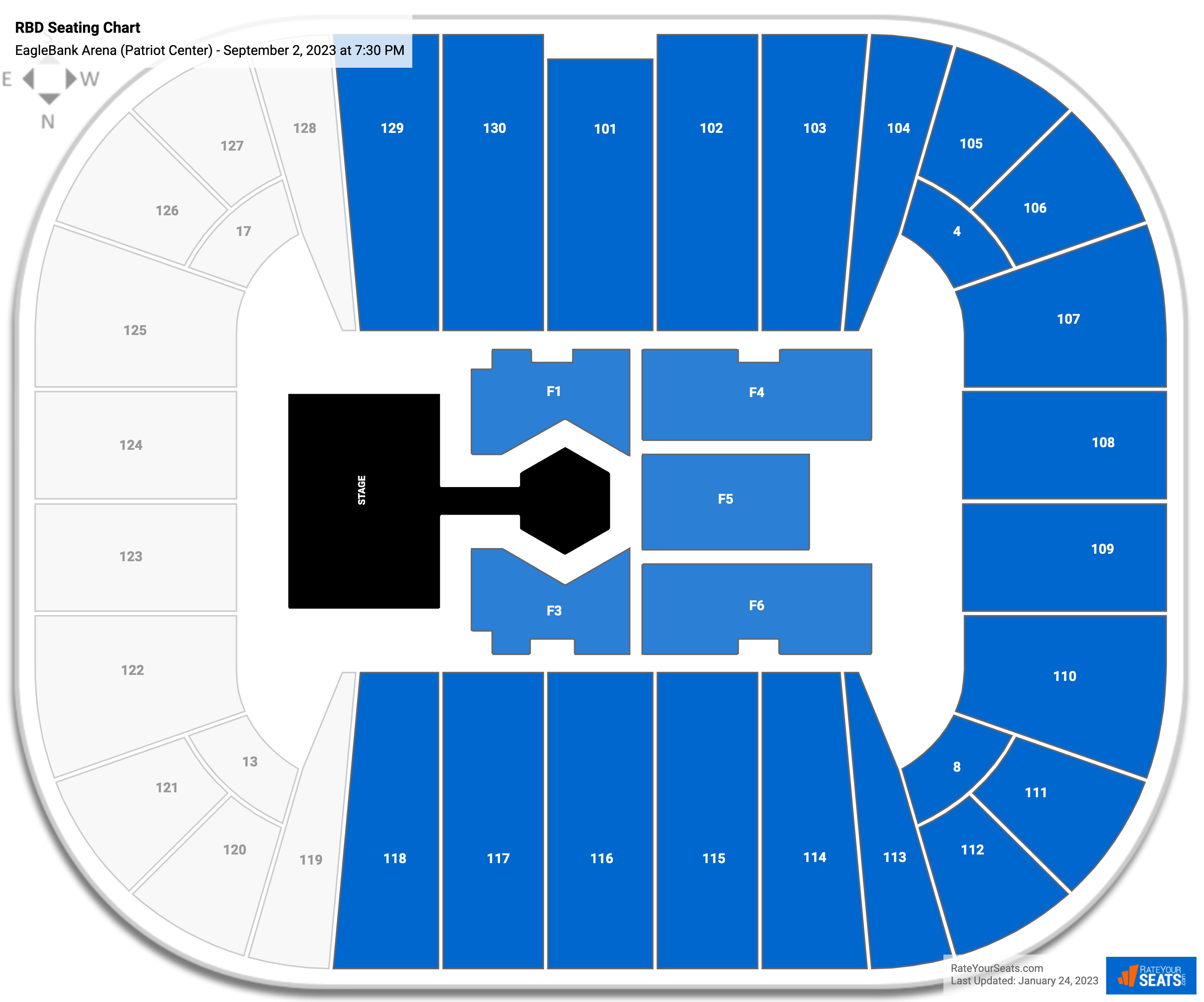 Eagle Bank Arena Seating Chart With Rows Awesome Home