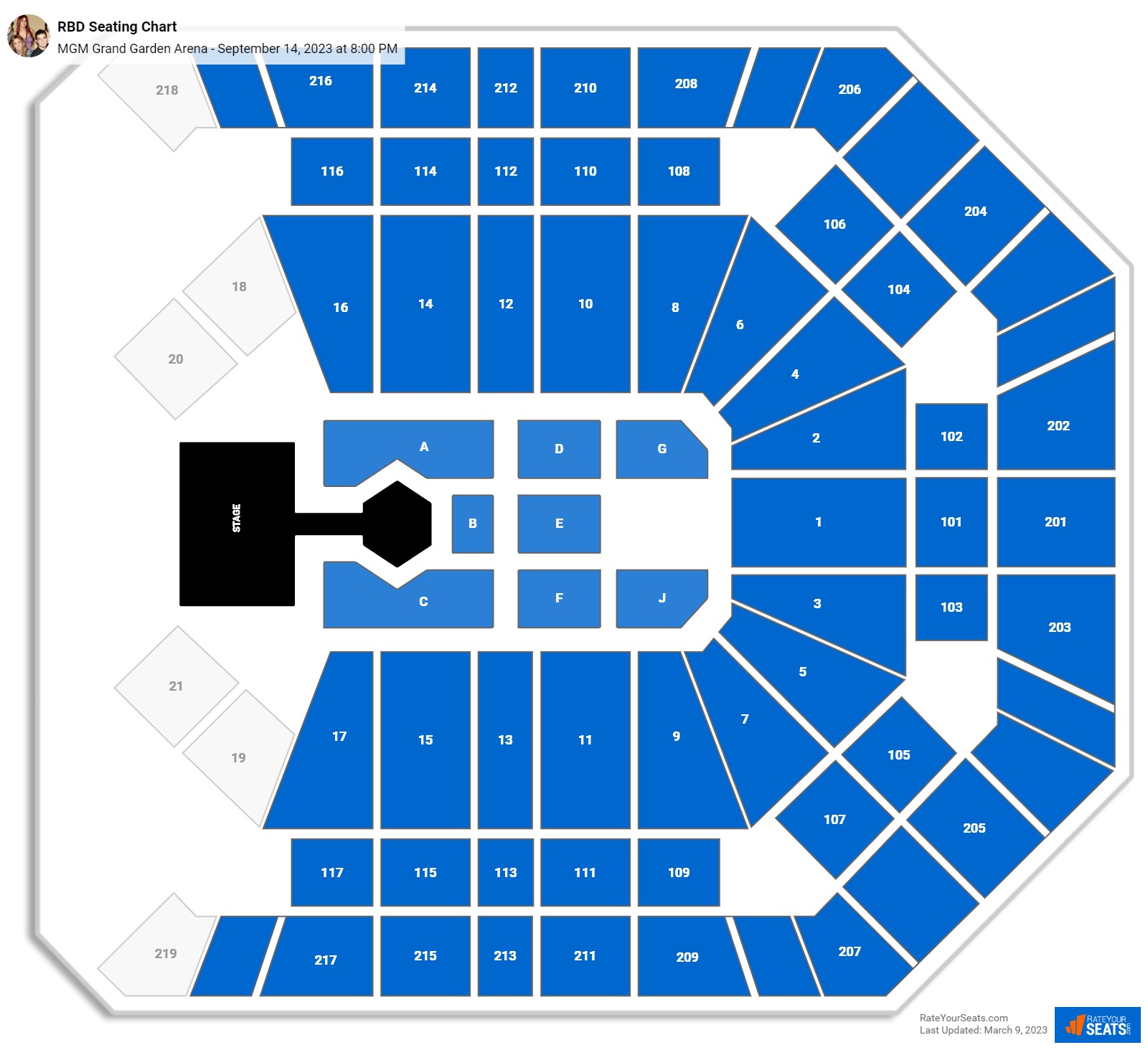 Mgm Grand Foxwoods Seating Chart Arena